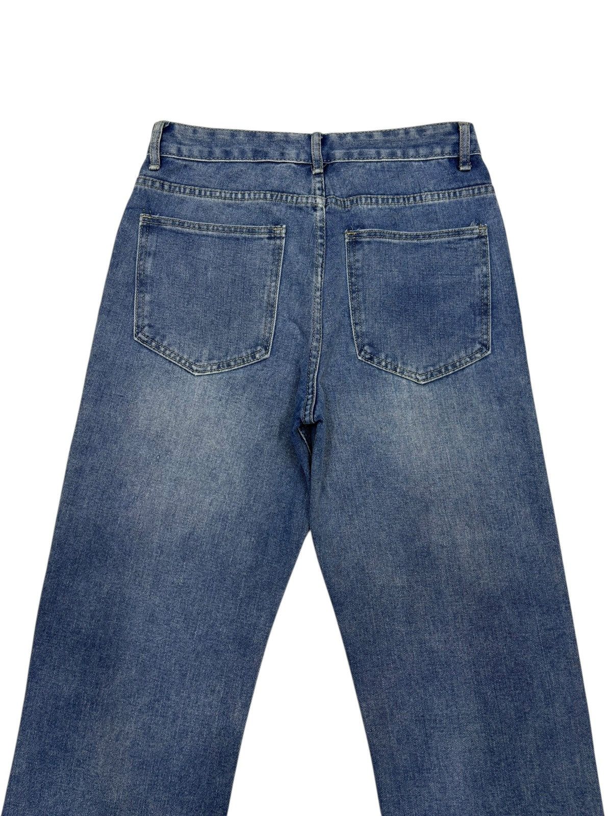 Kapital SHEIN Kapital Patchwork Tapered Leg Distressed Denim Size 30" / US 8 / IT 44 - 6 Thumbnail