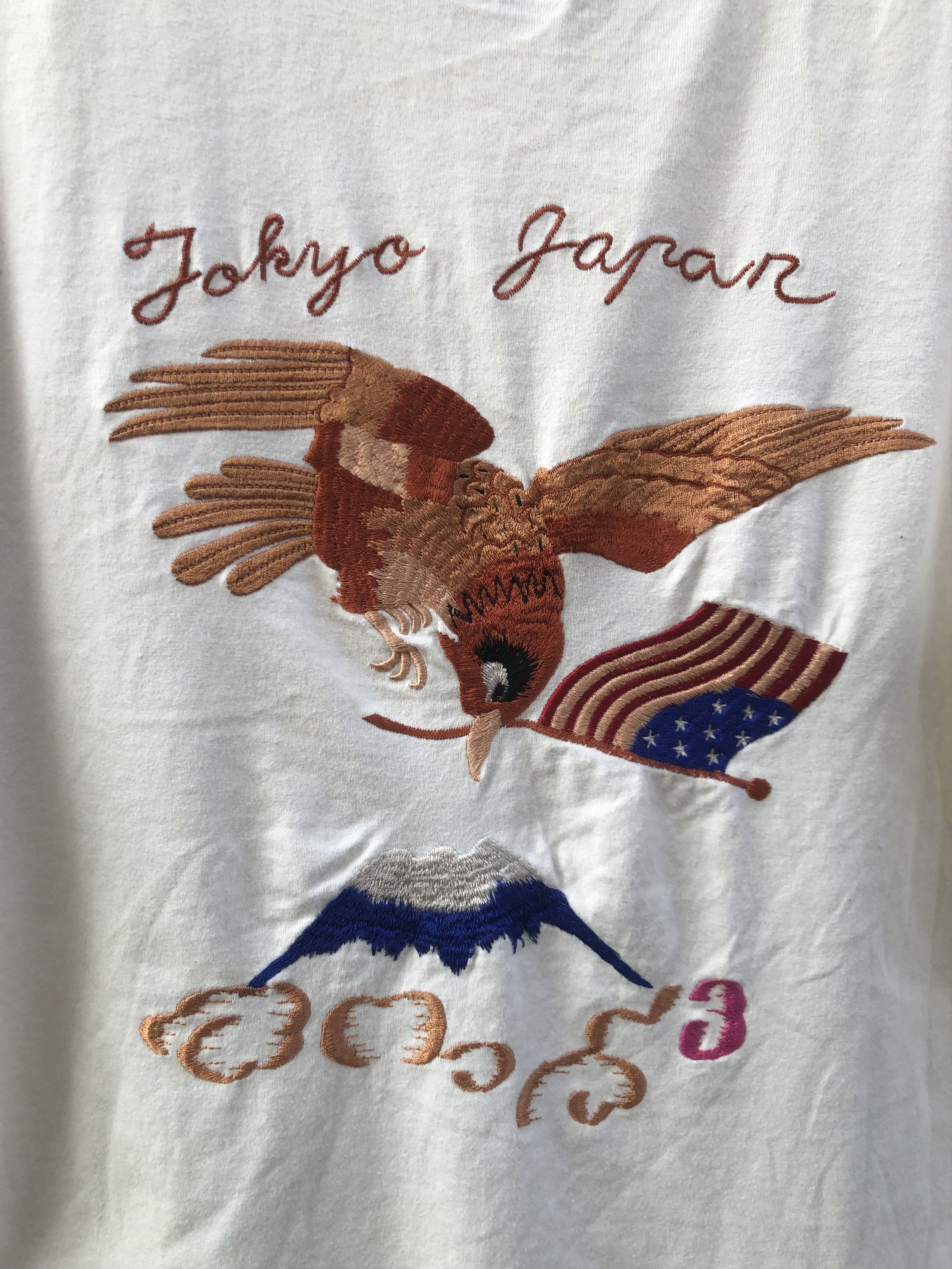 Toyo Enterprises Toyo Enterprises "Eagle & Mt. Fuji" Embroidery T-shirt Size US M / EU 48-50 / 2 - 5 Thumbnail