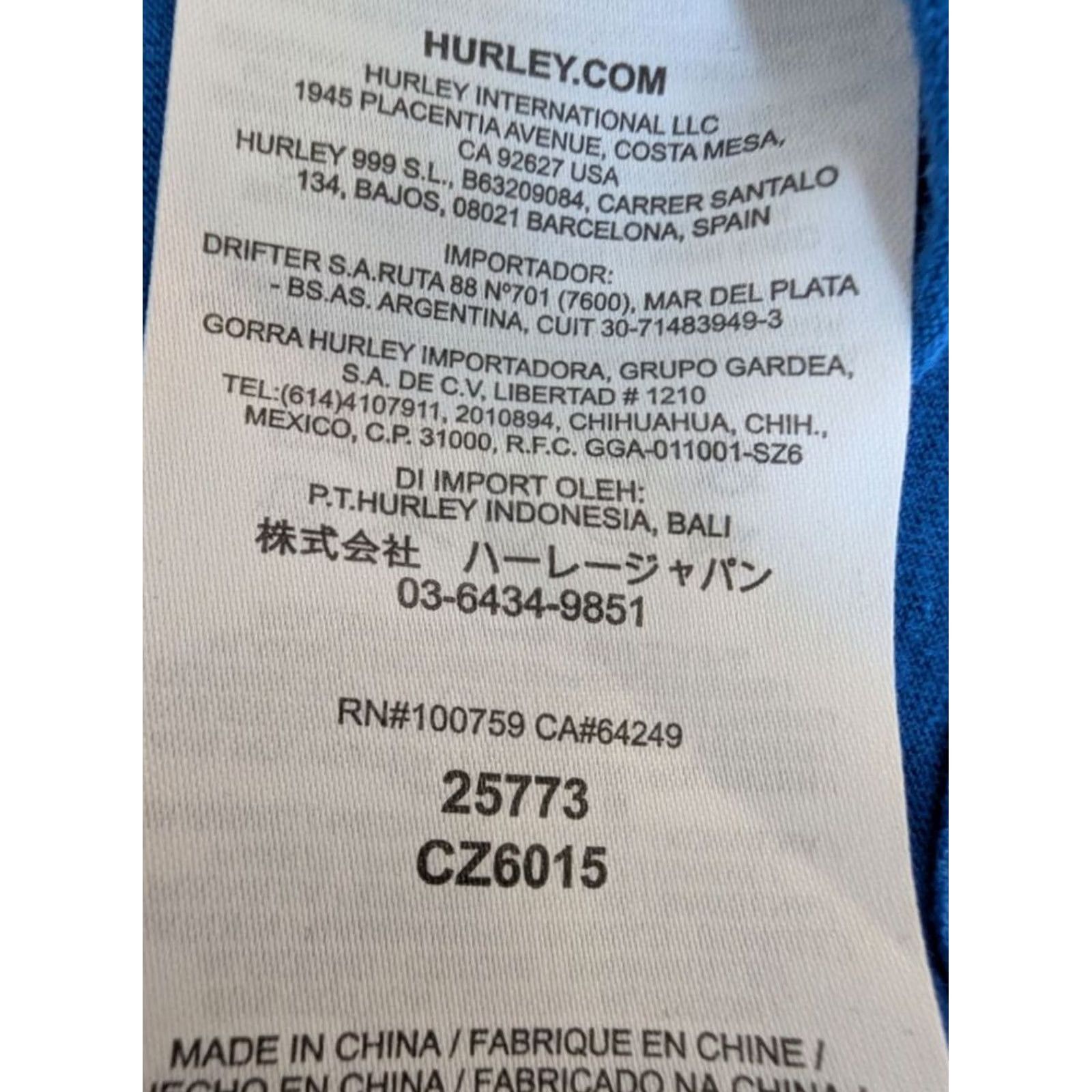 Hurley Hurley Mens Blue Red Party Cup Ping Pong Ball Print Polo Shirt L JS Casual Graphic Print Top Size US L / EU 52-54 / 3 - 8 Thumbnail
