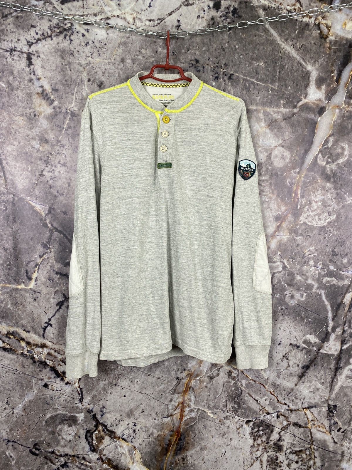 Napapijri × Vintage Men’s Napapijri Long Sleeve Outdoor Vintage Size XL Size US XL / EU 56 / 4 - 1 Thumbnail