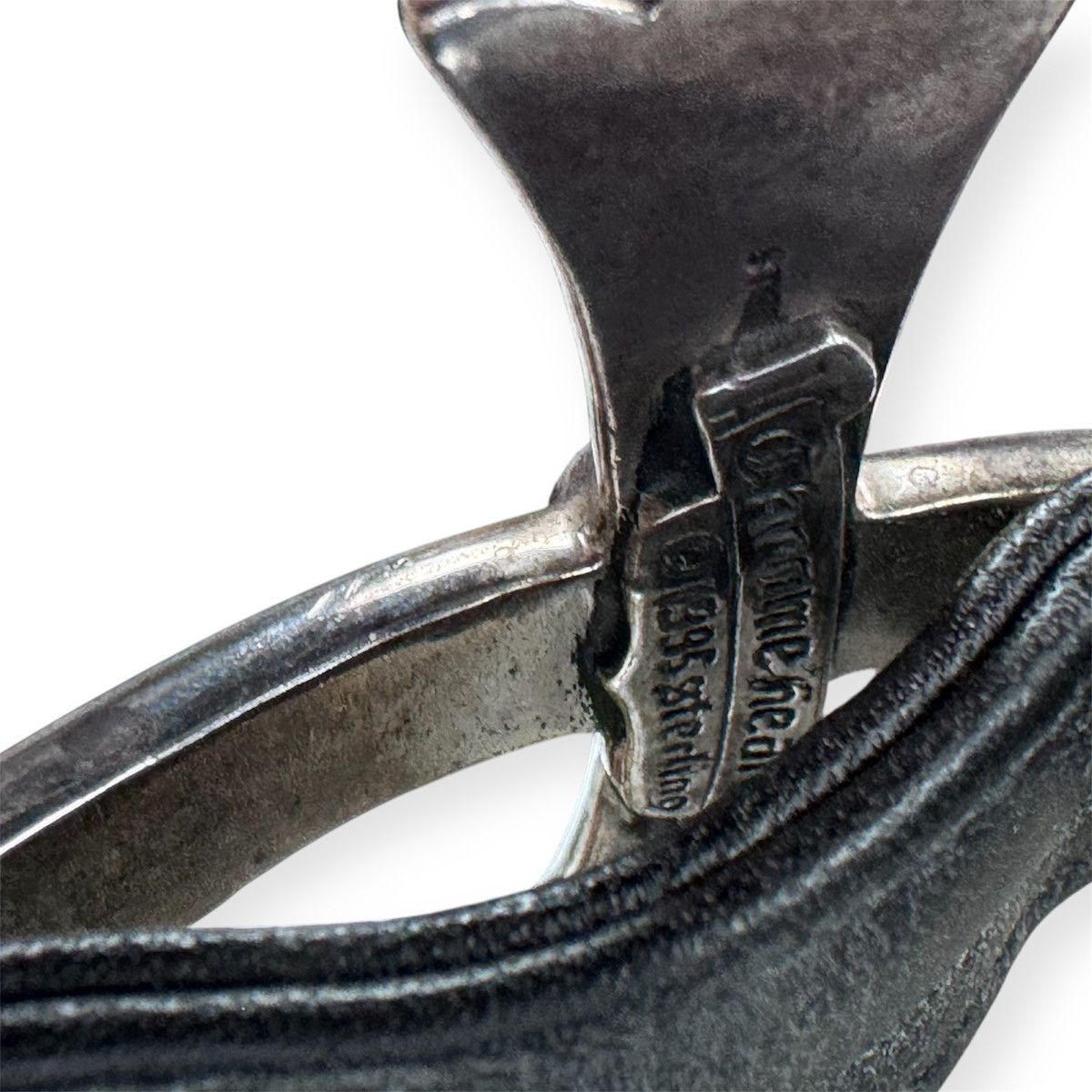 Chrome Hearts Chrome Hearts Large Bent Cross Gunslinger Leather Bracelet Size ONE SIZE - 5 Thumbnail