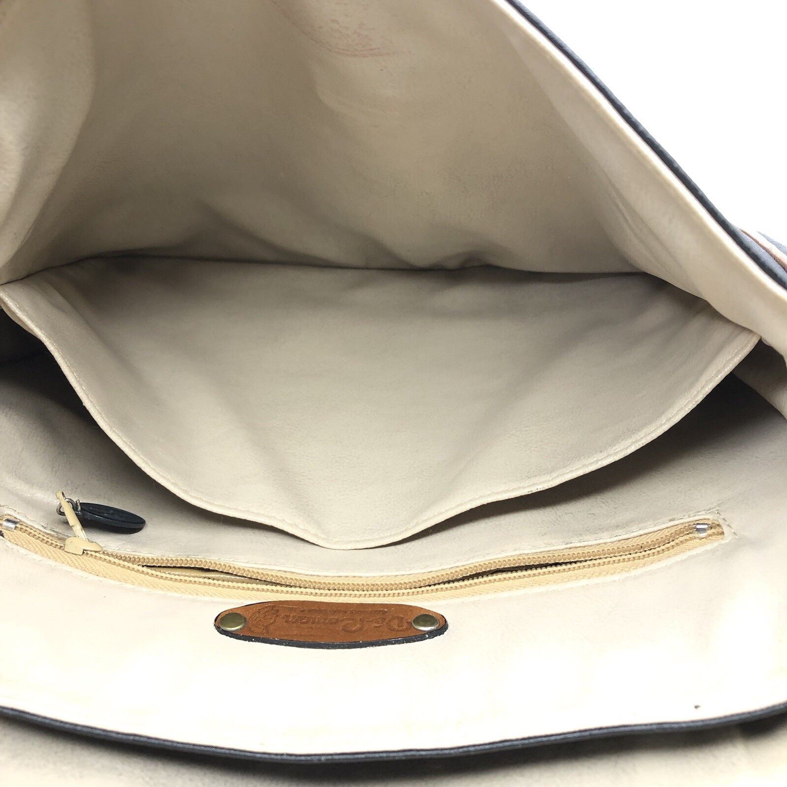 Other Vtg Dé-Roman UK Leather Purse Black Brown crossbody bags Size ONE SIZE - 9 Thumbnail