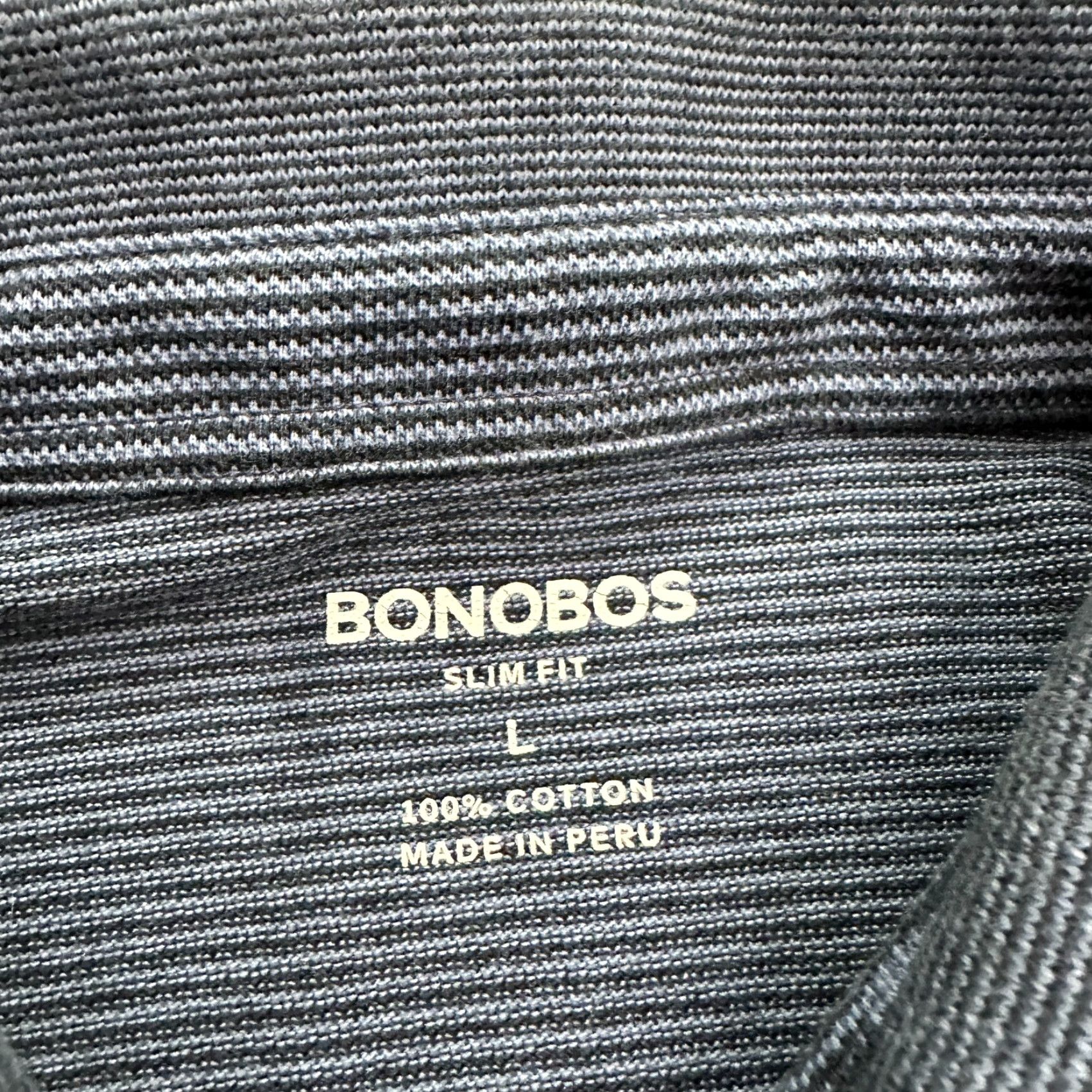 Bonobos Bonobos Slim Fit Polo Shirt Mens Large Blue Short Sleeve Cotton Casual Outdoor Size US L / EU 52-54 / 3 - 4 Thumbnail