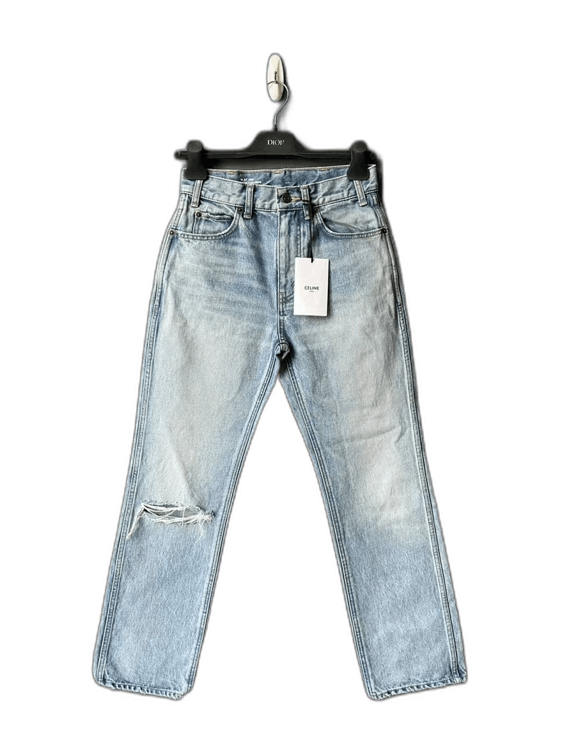 Celine Celine Knife Cut Denim Pants Size 26-yf Size US 26 / EU 42 - 1 Thumbnail