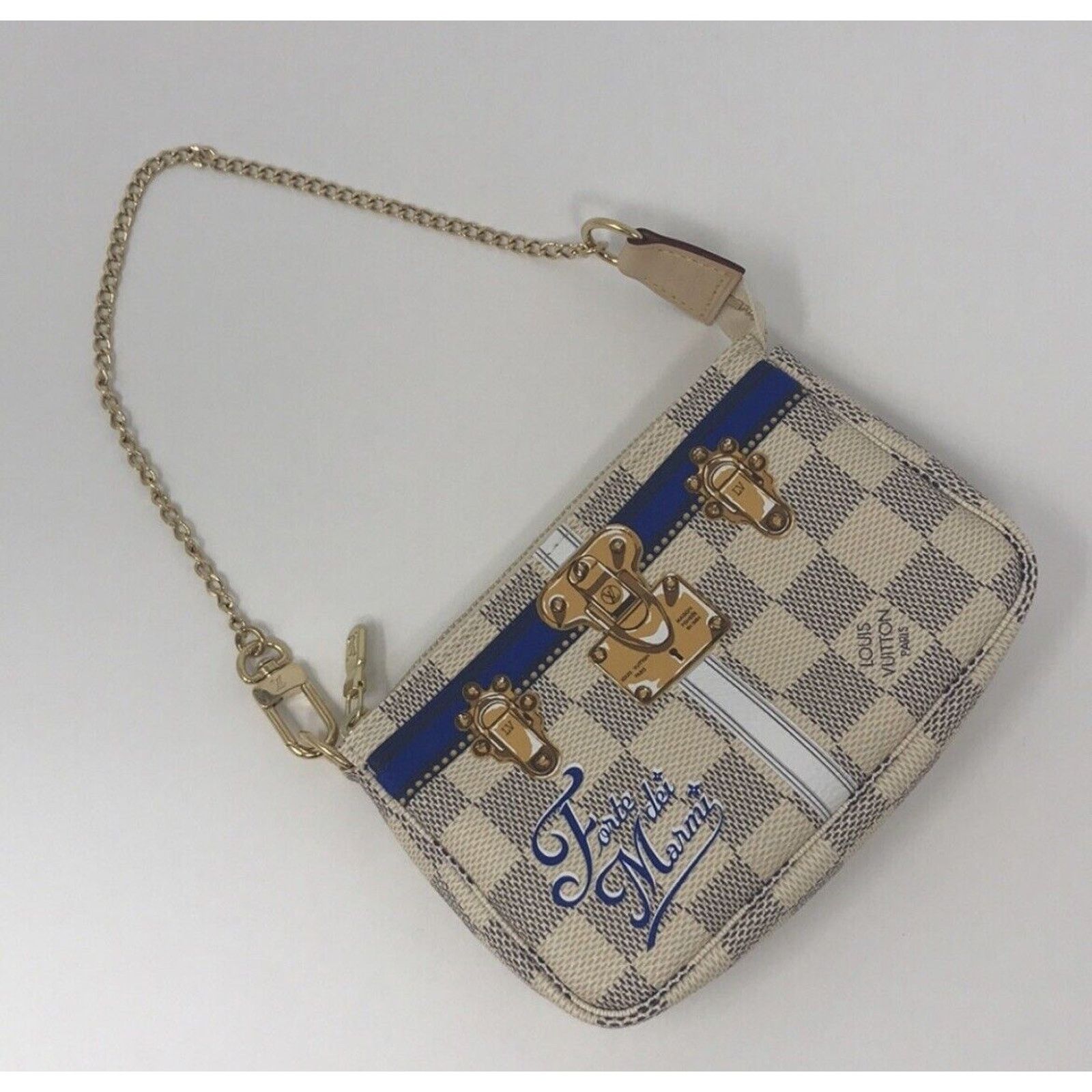 Louis Vuitton MINI POCHETTE LOUIS VUITTON FORTE DE MARMI LIMITED ED AZUR Size ONE SIZE - 3 Thumbnail
