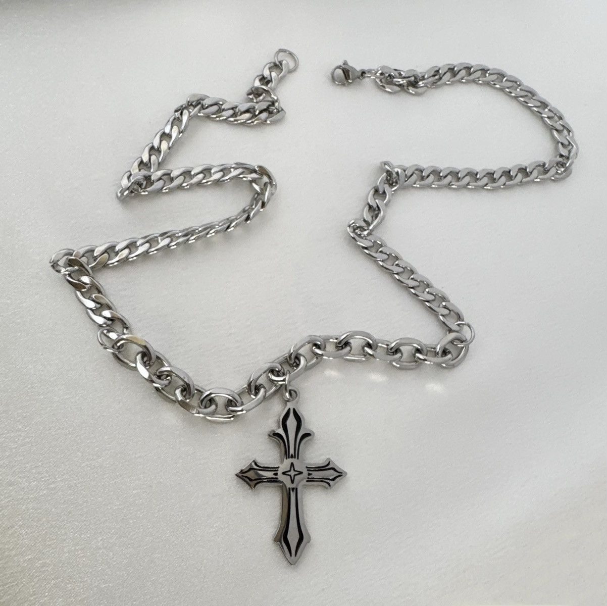 Other Cross Pendant Necklace for Men Women,Hip Hop Unisex Style Size ONE SIZE - 5 Thumbnail