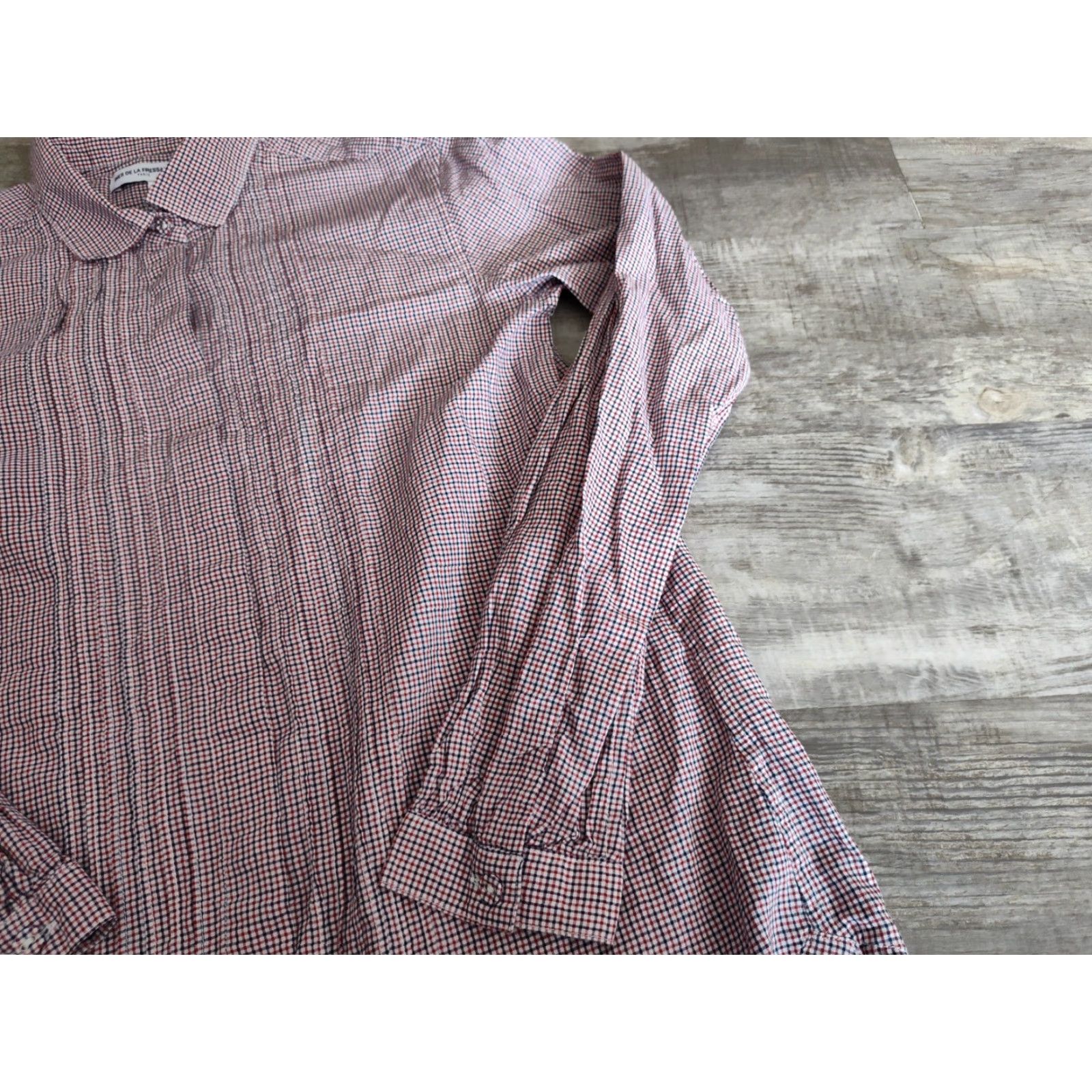 Uniqlo VINTAGE Uniqlo Womens Button Shirt XS Collared Casual Long Sleeve Cotton All Seasons Blue Red White Size XS / US 0-2 / IT 36-38 - 2 Thumbnail