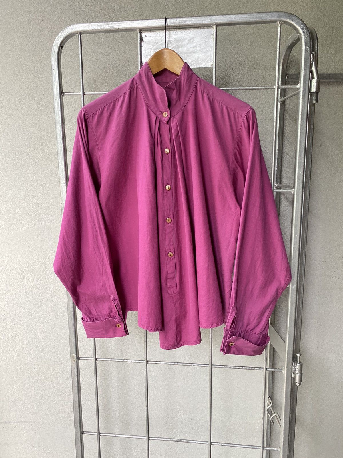 KENZO Magenta High-Neck Shirt