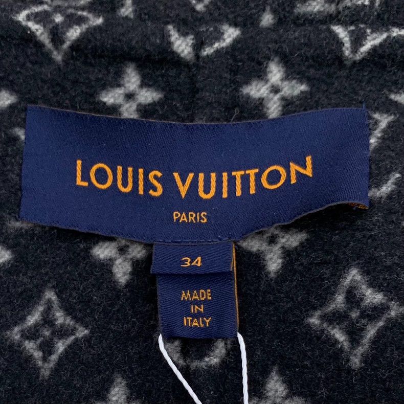 Louis Vuitton Louis Vuitton Wool hooded belted coat with presbyopic prin Size XXS / US 00 / IT 34 - 6 Thumbnail