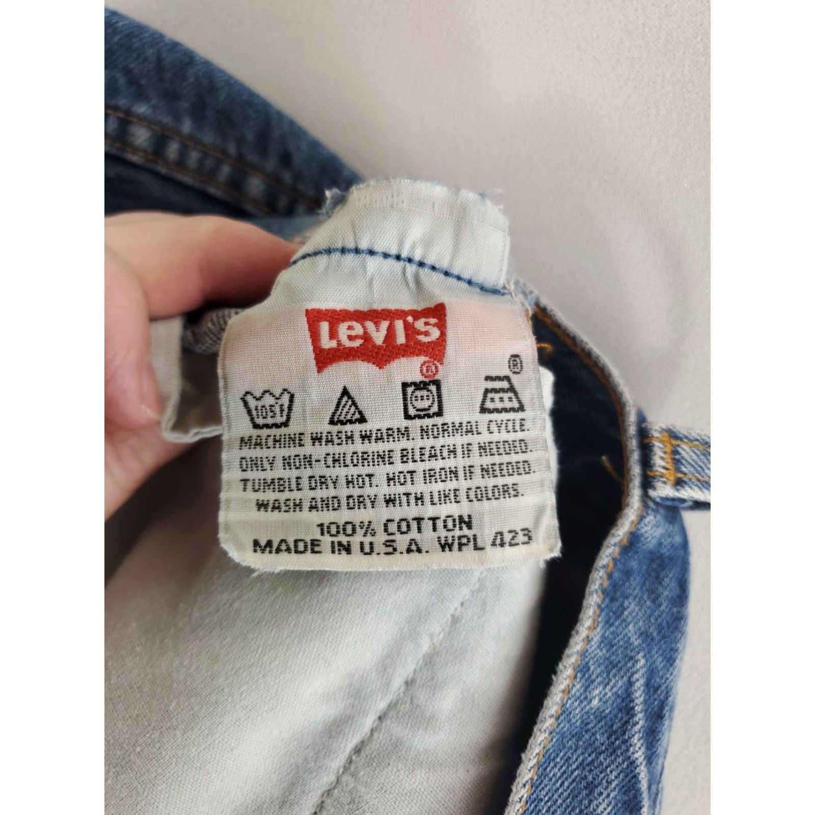 Levi's VINTAGE Levi's 501 Jeans Men 34x30 Blue 90s Made USA Straight 501 VTG Mens 34x30 Actual Size US 34 / EU 50 - 5 Thumbnail