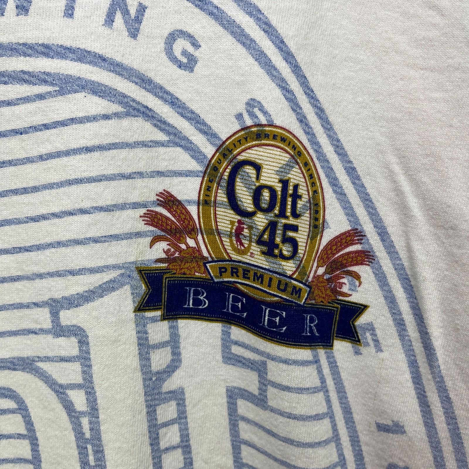 Fruit Of The Loom Vintage 90s Colt 45 Premium Beer Single Stitch T Shirt XL Size US XL / EU 56 / 4 - 3 Thumbnail