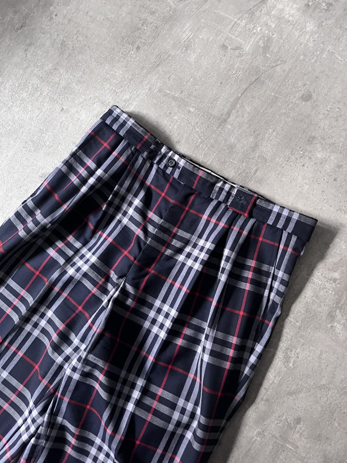 Burberry Burberrys Nova check wool pants navy Size US 32 / EU 48 - 5 Thumbnail