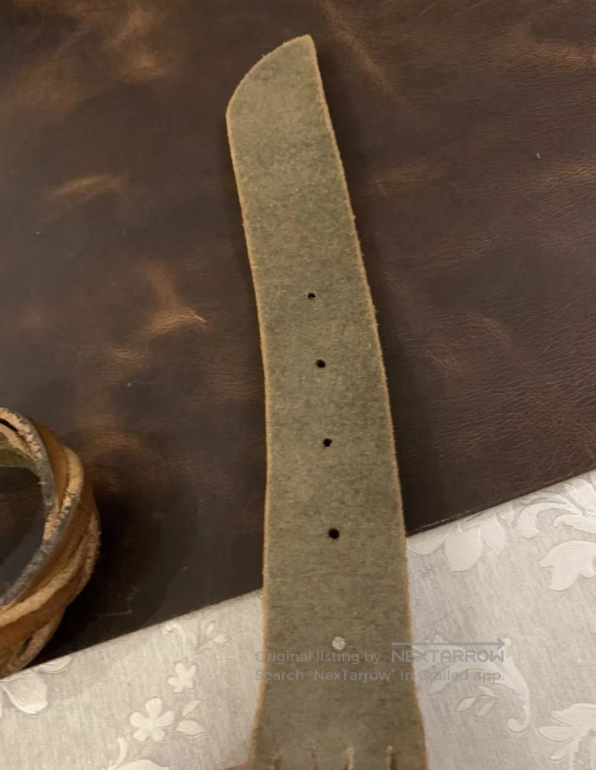 Gucci Beige Leather Belt with Ornate Silver Buckle. Size ONE SIZE - 5 Thumbnail
