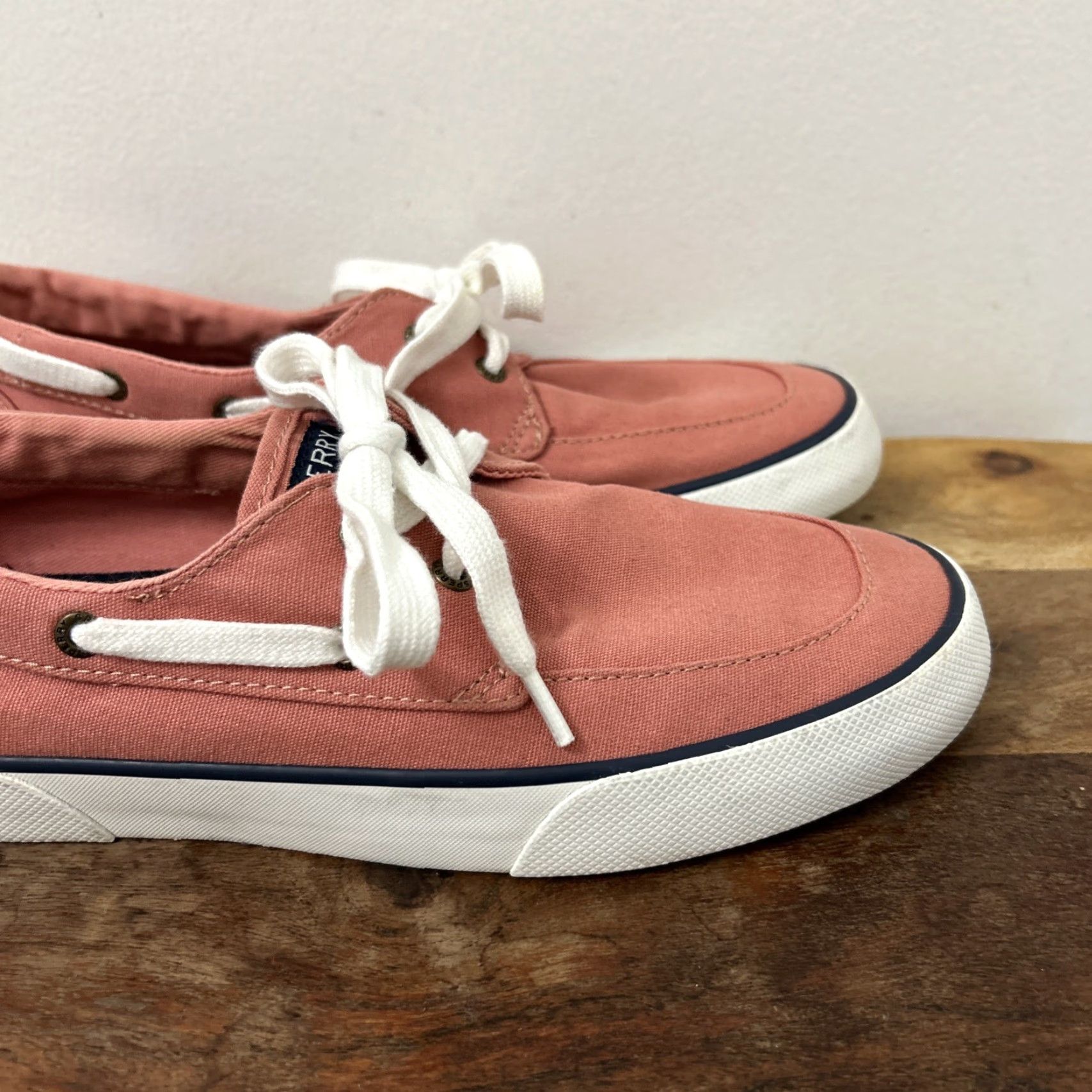 Sperry Sperry Top Sider Womens Pink Canvas 2 Eye Low Top Boat Shoes STS83189 Size 10 Casual Women Comfortable Breathable Rubber Outsole Modern Classic Shoes Size L / US 10 / IT 46 - 3 Thumbnail