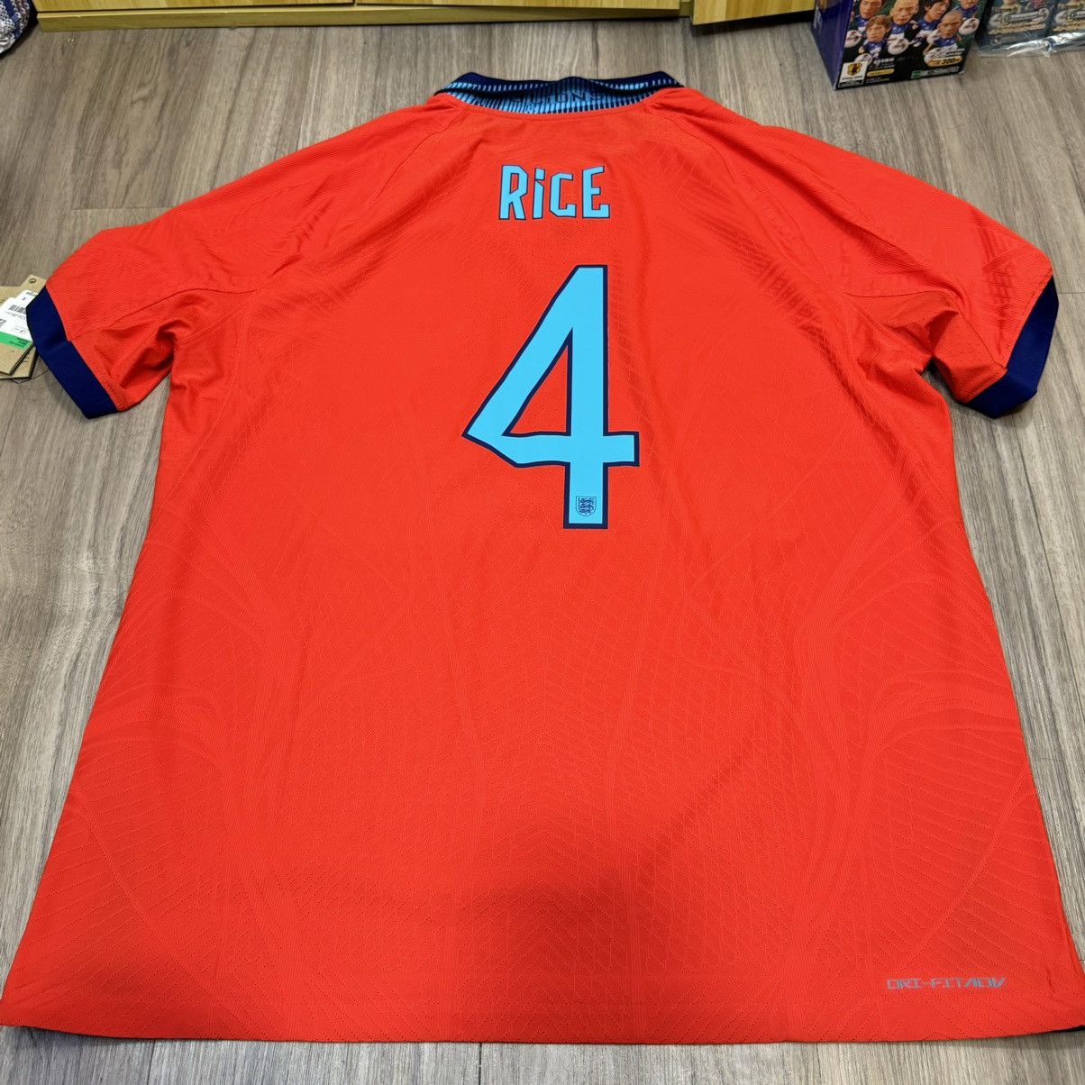 Nike England 22/23 player issue away shirt #4 Rice (Bnwt) Size US XL / EU 56 / 4 - 2 Thumbnail