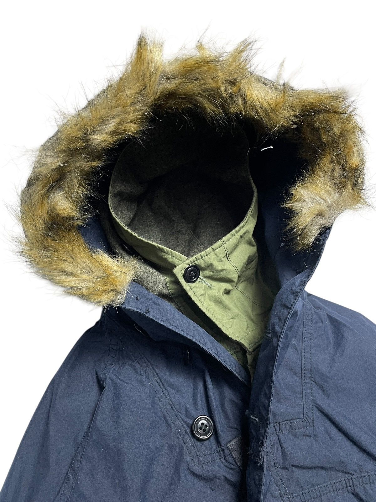 14th Addiction 2000’s Denim & Dungaree - Apocalypse Parka Fur Jacket Size US M / EU 48-50 / 2 - 3 Thumbnail