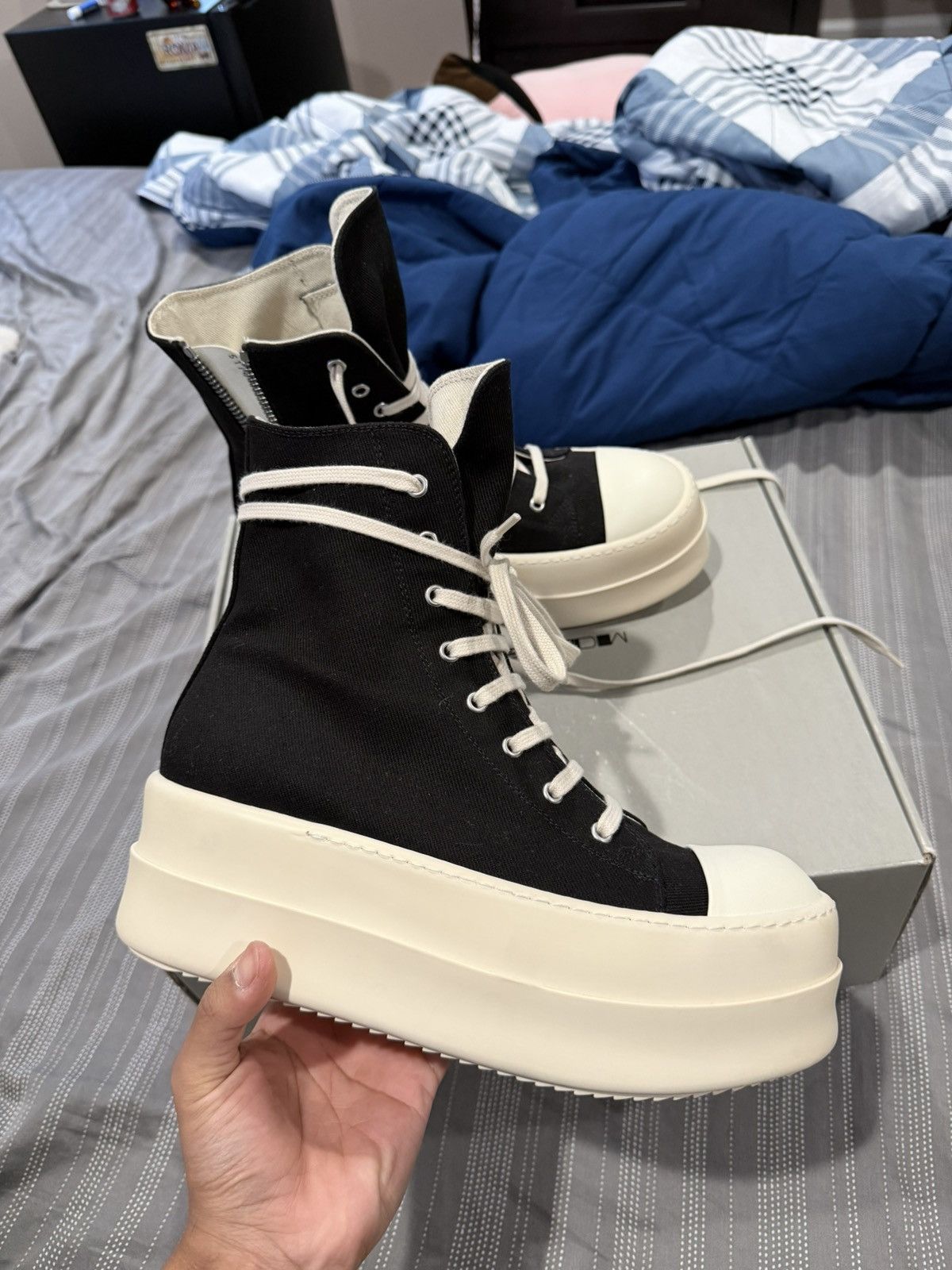 Rick Owens Rick Owens DRKSHDW Double Bumper Ramones Size US 9 / EU 42 - 1 Thumbnail