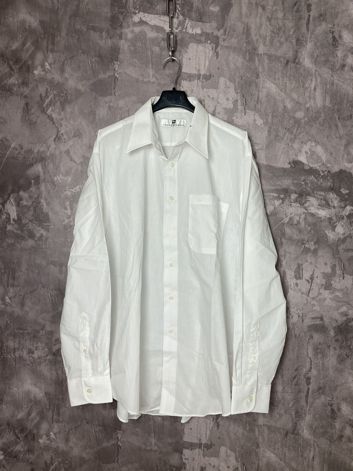 Pierre Balmain × Vintage Vintage Balmain Long Sleeve Shirt Men's Size US L / EU 52-54 / 3 - 1 Thumbnail