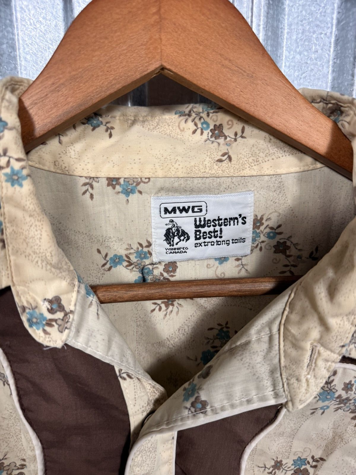 Other 70s Vintage Westerns Best Cowboy Floral Pearl Snap Shirt Size US XL / EU 56 / 4 - 7 Thumbnail