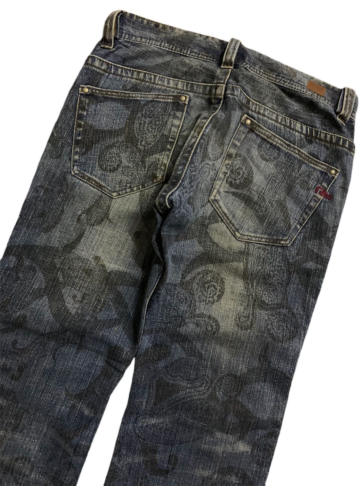Nicole Club 💥Vtg Japanese Nicole Club For Men Paisley Denim Size US 31 - 5 Thumbnail