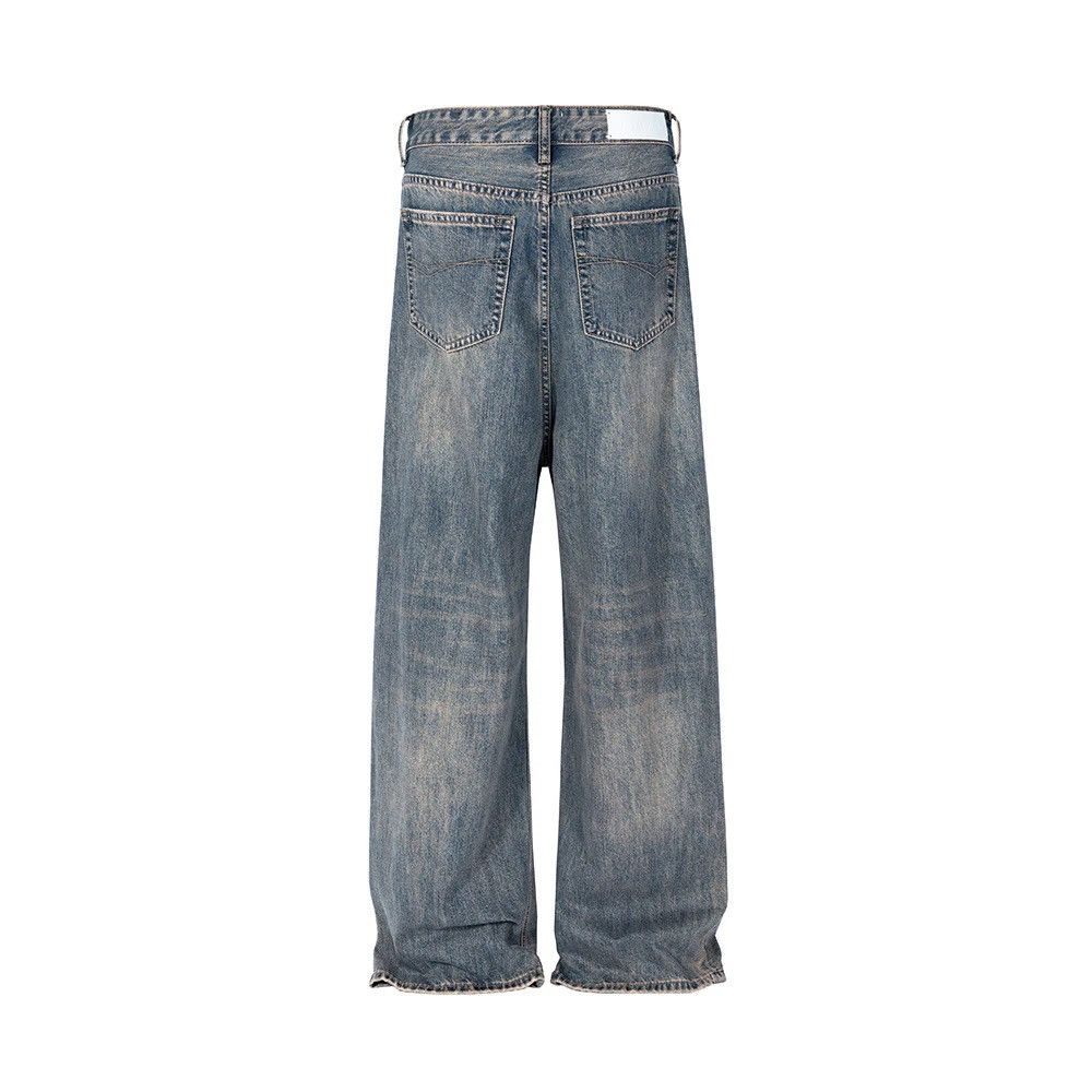Jean × Vintage Washed Blue Baggy Jeans Men Size US 32 / EU 48 - 4 Thumbnail