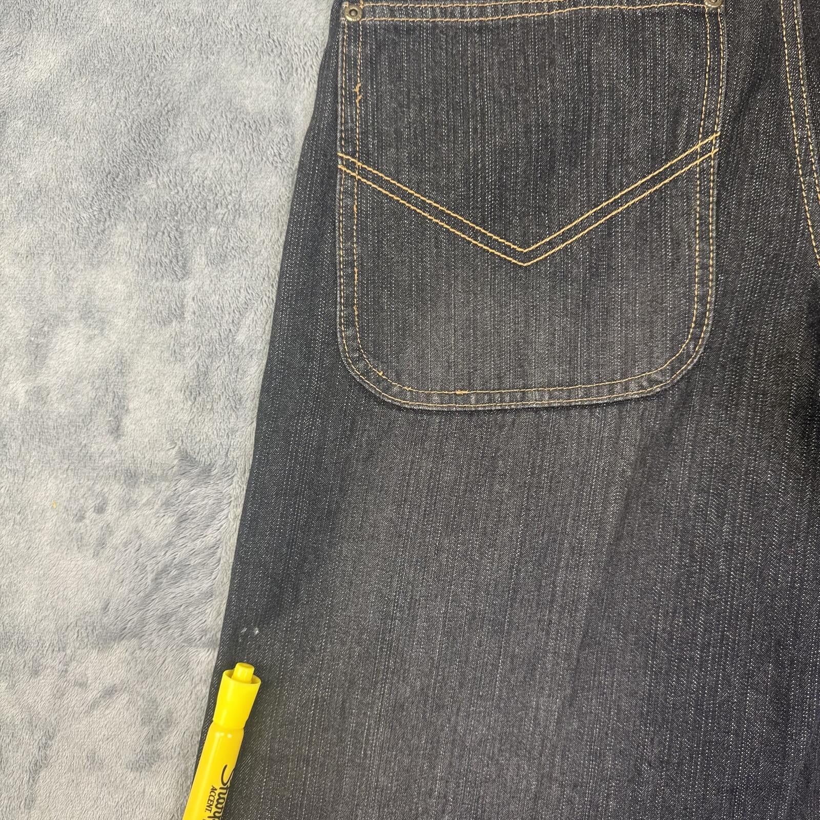 American Eagle Outfitters American Authentic Men's Dark Indigo Raw Denim Jeans Size US 30 / EU 46 - 7 Thumbnail