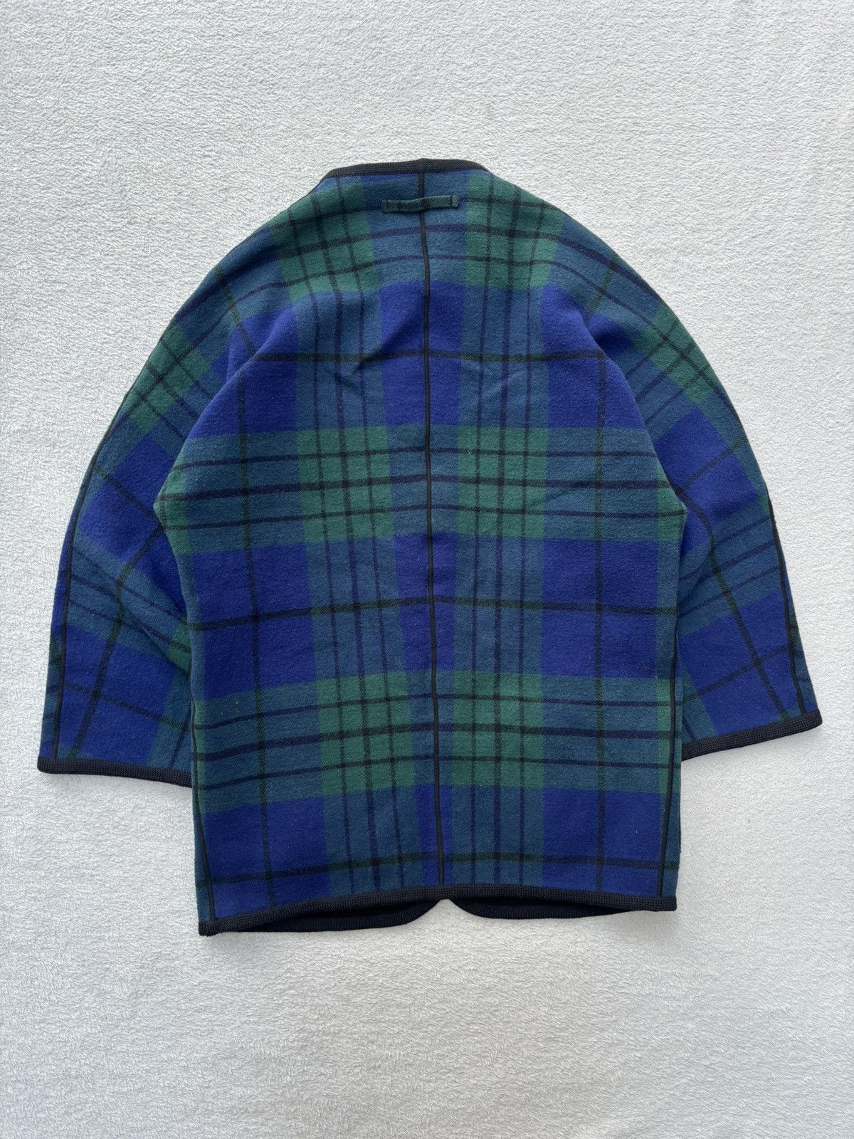 Jean Paul Gaultier 90s Jean Paul Black Watch Tarta Reversible Coat Size US M / EU 48-50 / 2 - 2 Thumbnail