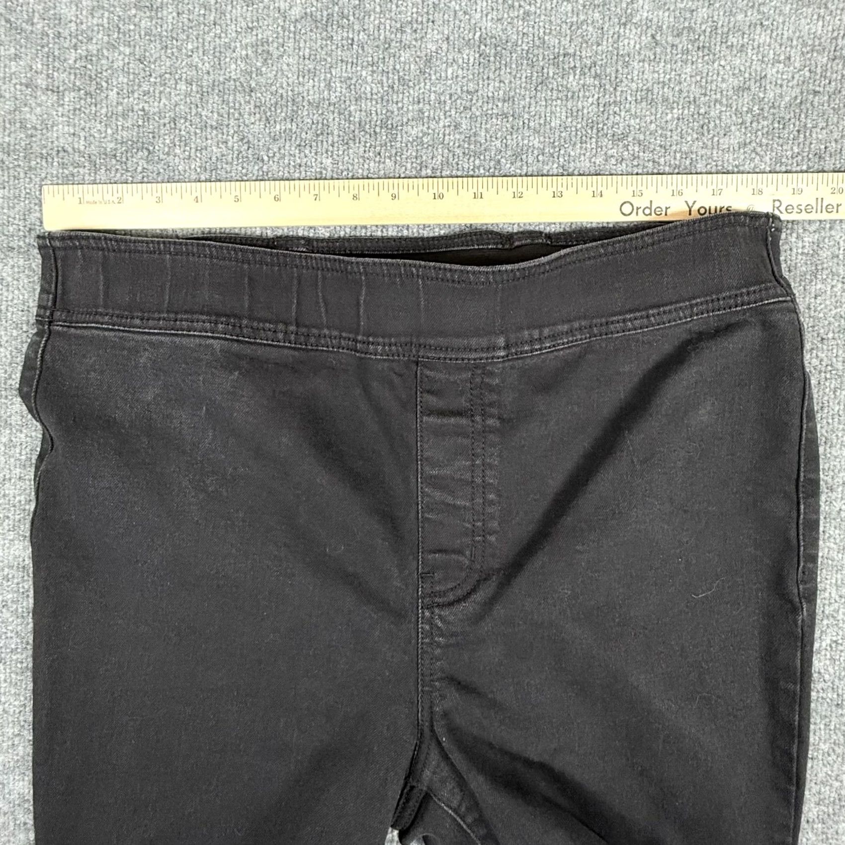 Vintage Terra & Sky 16W Black Casual Pants Pull On Flared Leg Stretch Comfortable Minimalist Womens Size 38" / US 16 / IT 52 - 5 Thumbnail