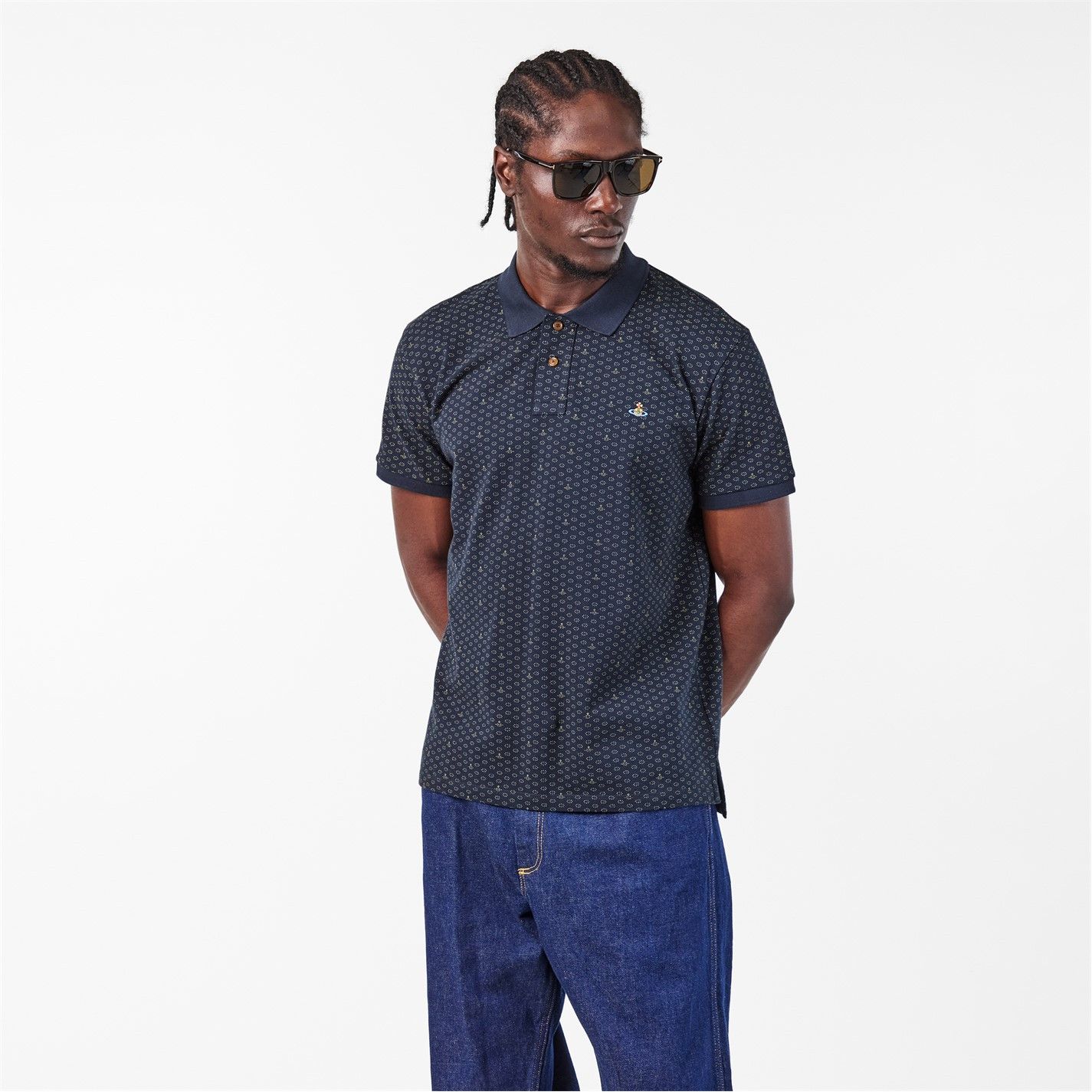 Vivienne Westwood o1g2r1mq0526 Short-Sleeve Polo Shirt in Dots & Orbs Size US S / EU 44-46 / 1 - 3 Thumbnail