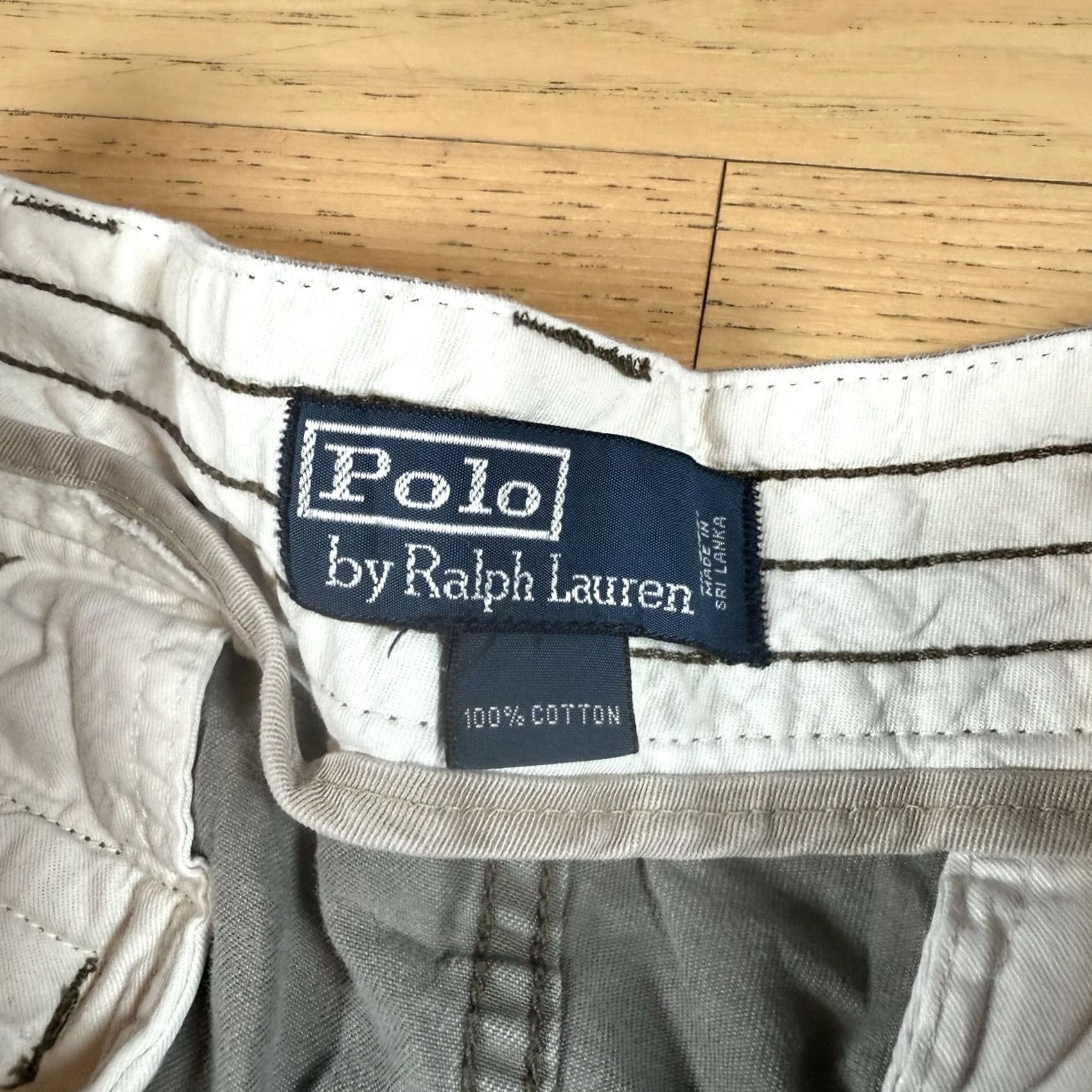 Polo Ralph Lauren VINTAGE Polo Ralph Lauren Cargo Shorts Men 32 Beige 90s Baggy Chino Military T2K Size US XS / EU 42 / 0 - 4 Thumbnail