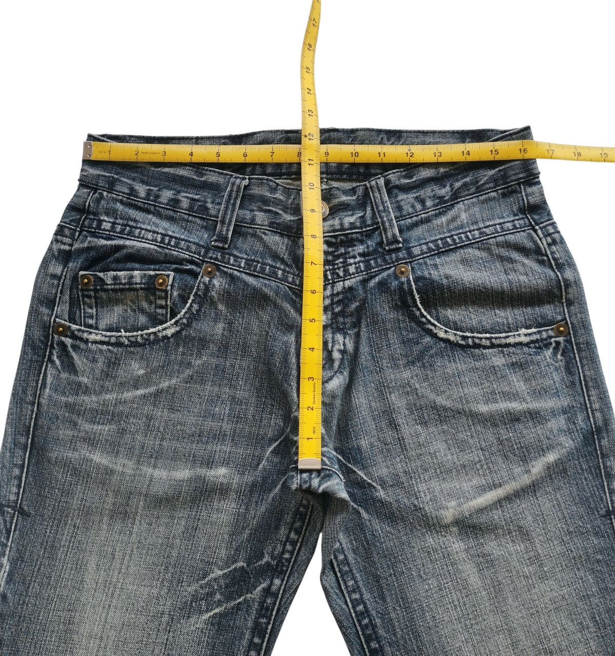 Japanese Brand Ultimax Bootcuts Studded Embroidery Pockets Jeans Size 32x31 Size US 32 / EU 48 - 11 Thumbnail