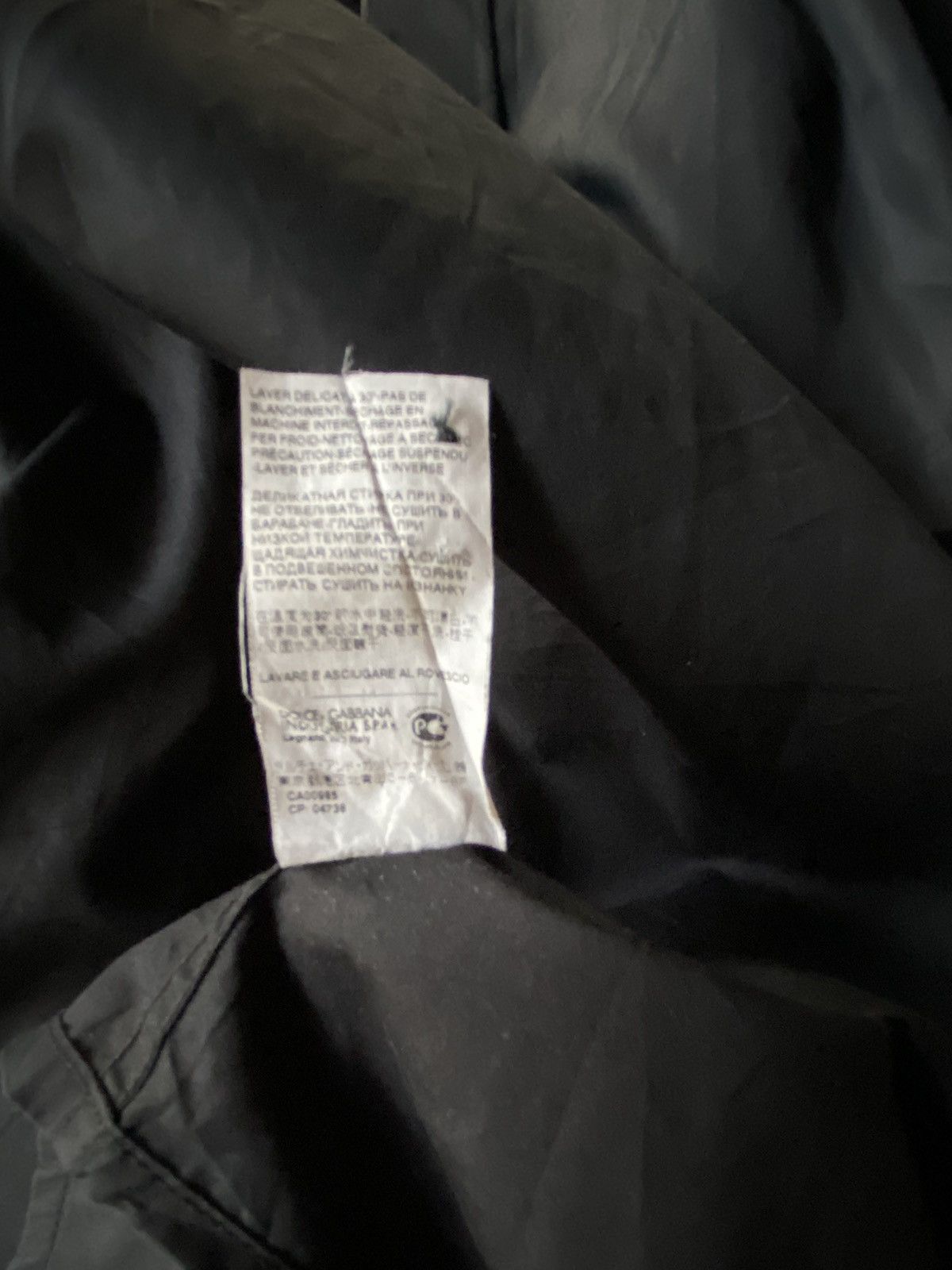 Dolce & Gabbana DOLCE & GABBANA Men black long-sleeved shirt, formal style Size US XXS / EU 40 - 6 Thumbnail