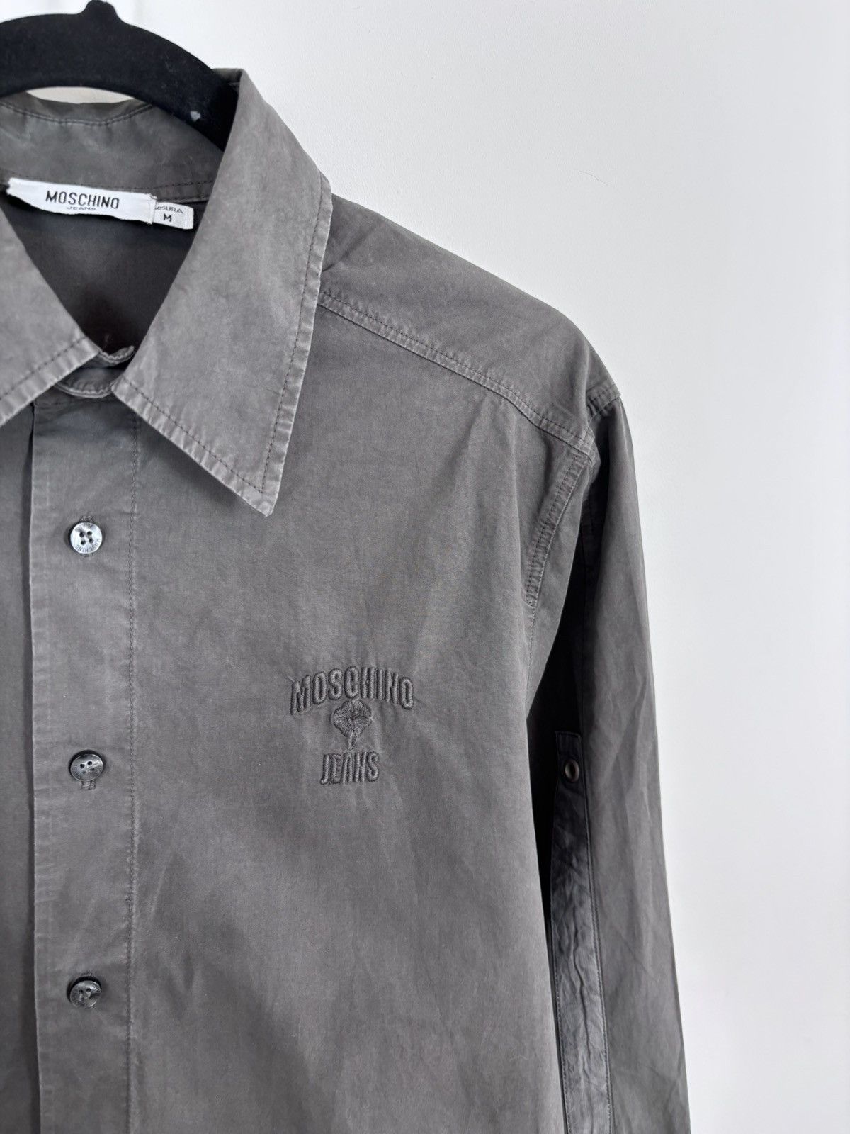 Moschino Vintage Moschino Jeans Men’s Khaki Brown Long Sleeve Shirt Size US M / EU 48-50 / 2 - 3 Thumbnail