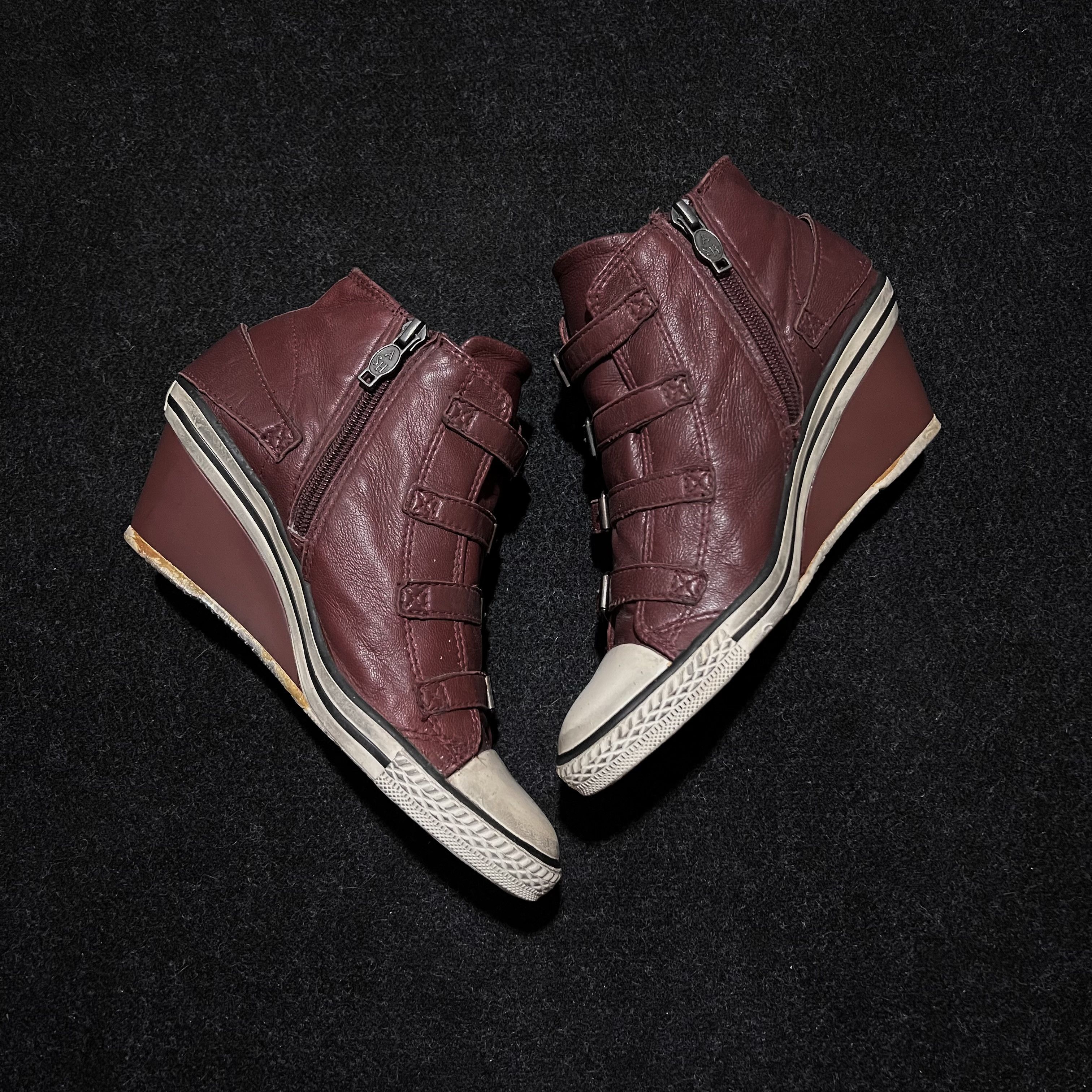 ASH ASH Limited Genial Buckled Leather Wedge Marant Bekett Size US 8 / IT 38 - 2 Thumbnail