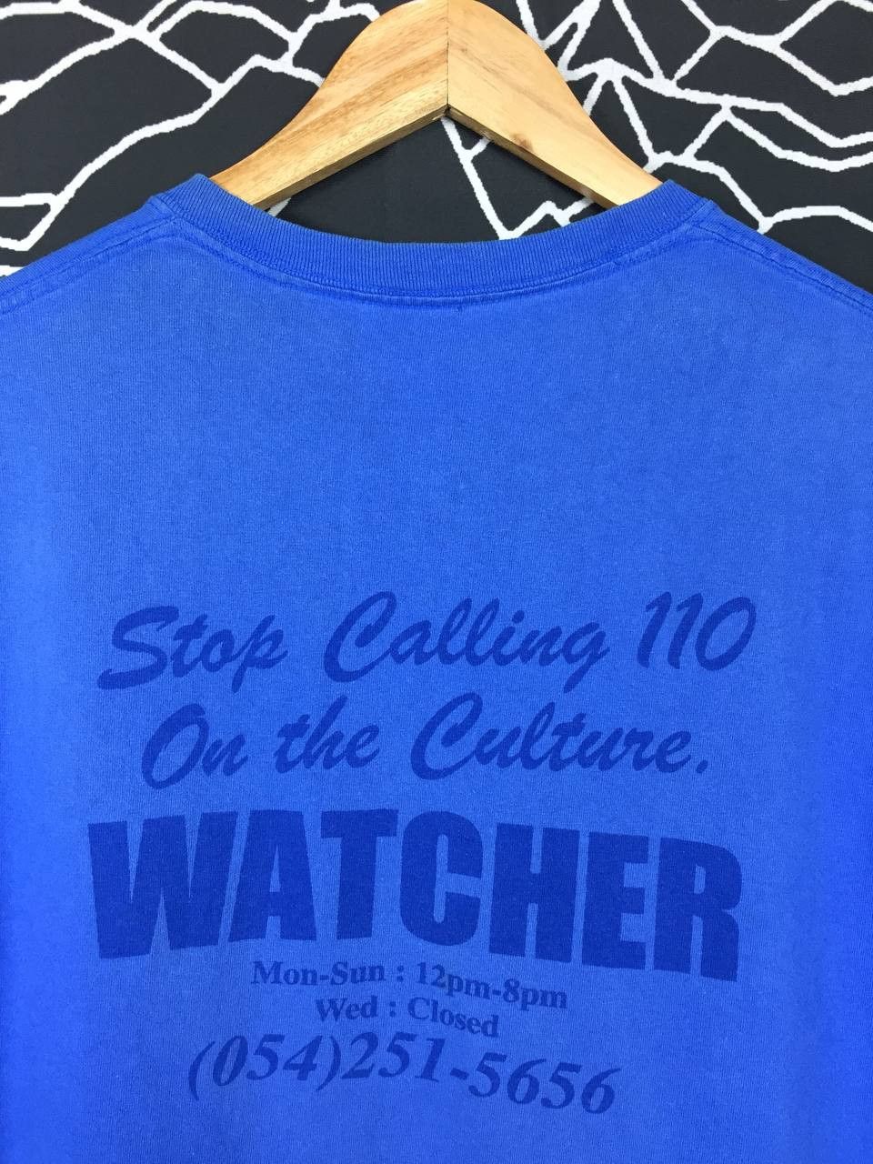 Vintage Watcher Skateboard Shop Stop Calling 110 On The Culture Tee Size US L / EU 52-54 / 3 - 11 Thumbnail