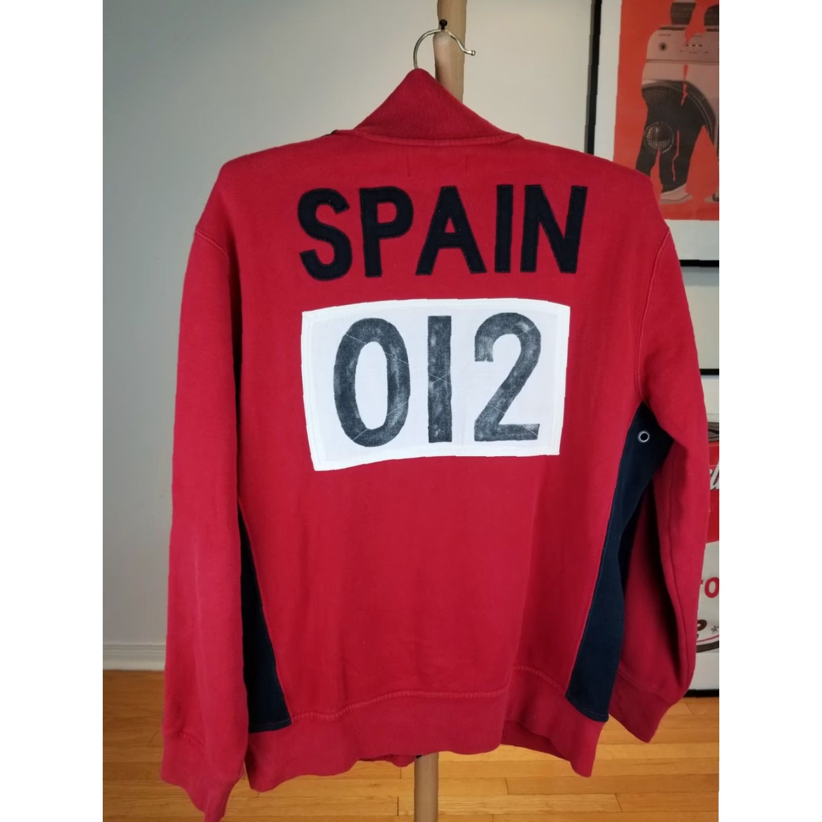 Polo Ralph Lauren VINTAGE Y2K RALPH LAUREN POLO SPAIN RED TRACK & FILED SWEAT TRACK TOP SZ LARGE Size US M / EU 48-50 / 2 - 2 Thumbnail