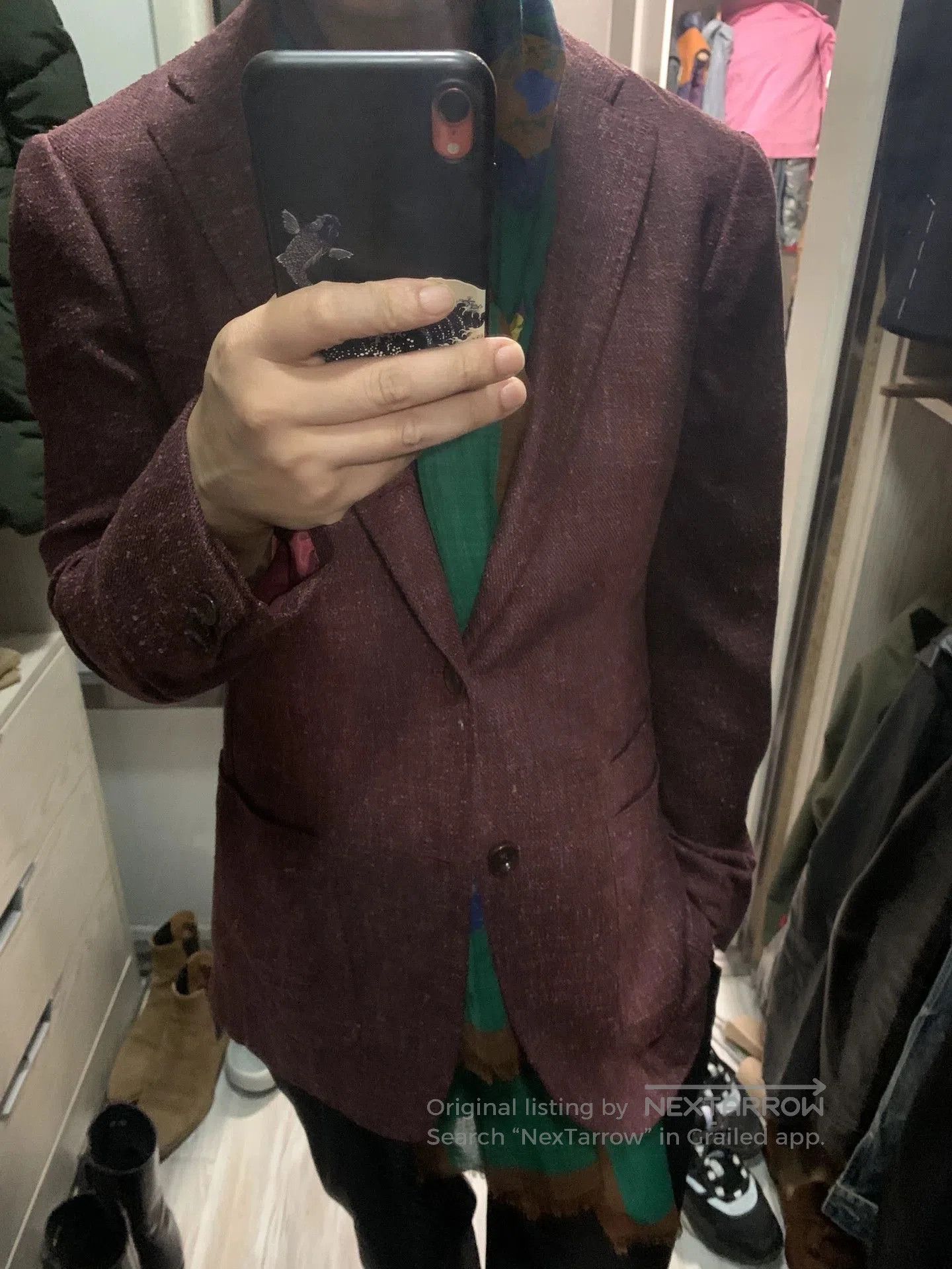 Ring Jacket RING JACKET Burgundy Slim Fit Suit. Size US L / EU 52-54 / 3 - 9 Thumbnail