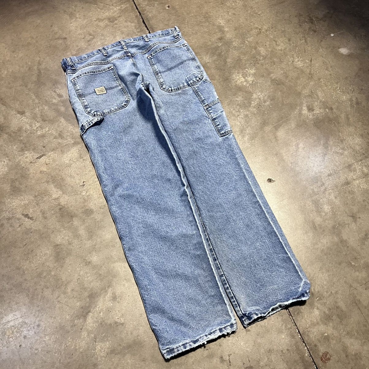 Vintage Vintage Y2K Wrangler Carpenter Pants Skater Baggy Faded Wide Size US 36 / EU 52 - 2 Thumbnail