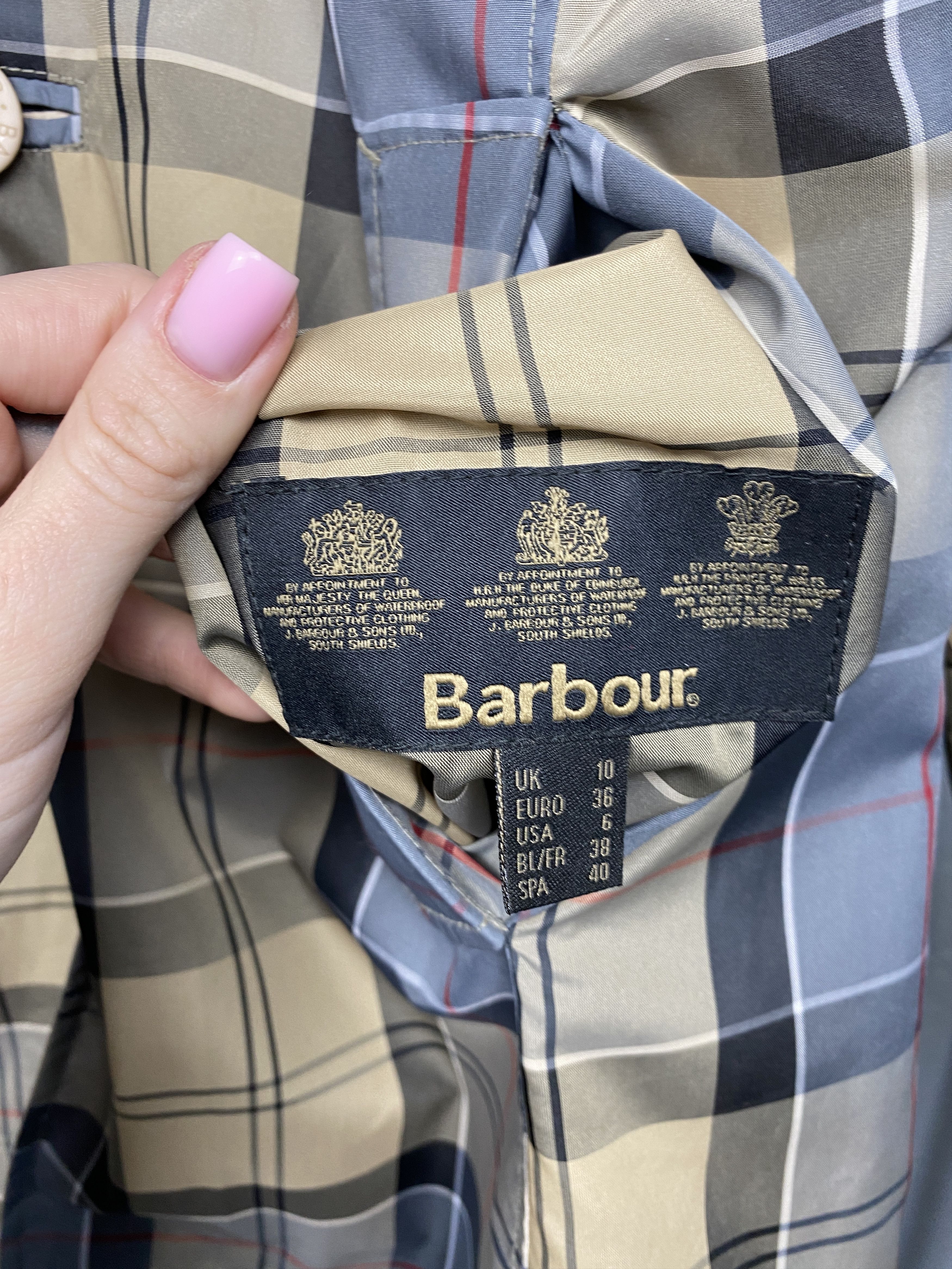 Barbour Barbour Tartan Womens Reversible Derby Mac Jacket Trench Size M / US 6-8 / IT 42-44 - 3 Thumbnail