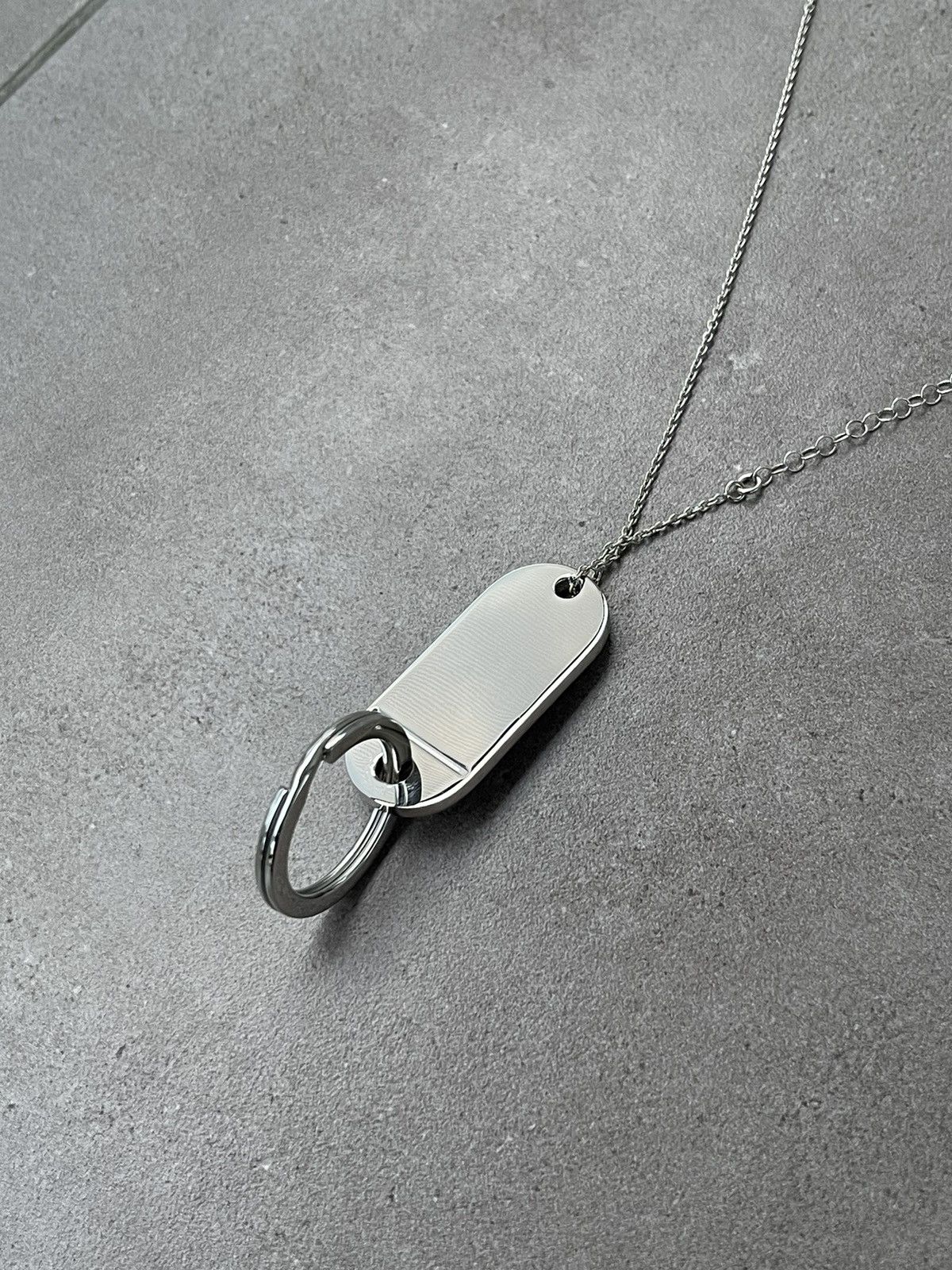 Maison Margiela !DS! FW23 Maison Margiela MM6 Logo Pendant Plaque Necklace Size ONE SIZE - 11 Thumbnail