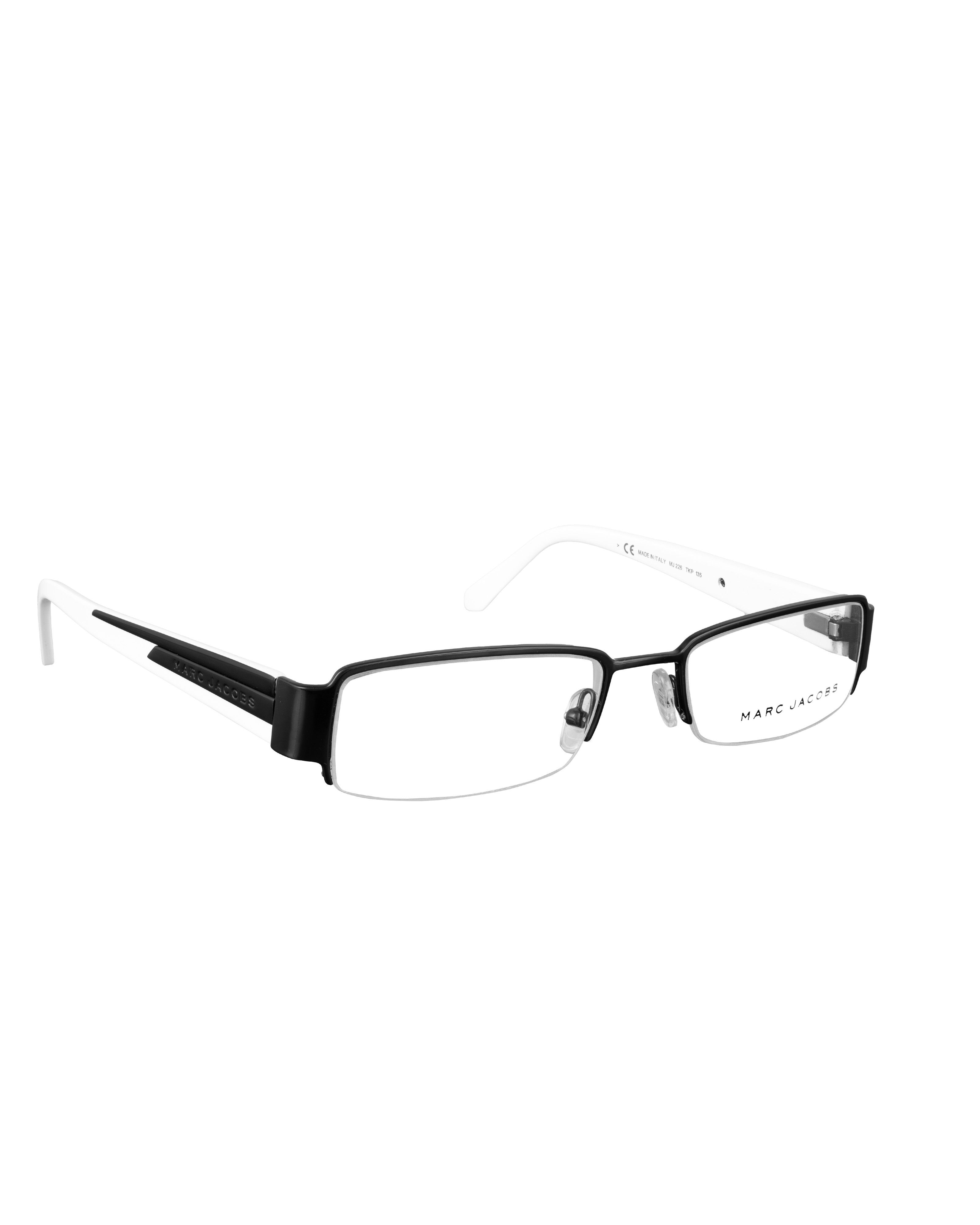 Marc Jacobs 90s White Half Rim Glasses