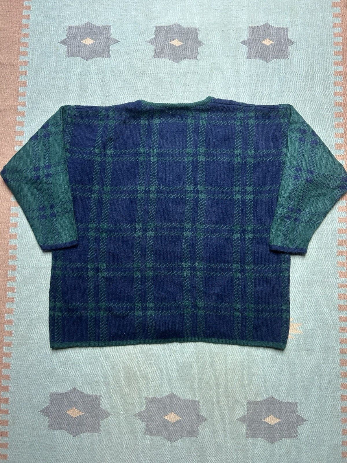 Vintage Stefano international cardigan sweater plaid women’s 26/28 Size XXL / US 16-18 / IT 52-54 - 5 Thumbnail