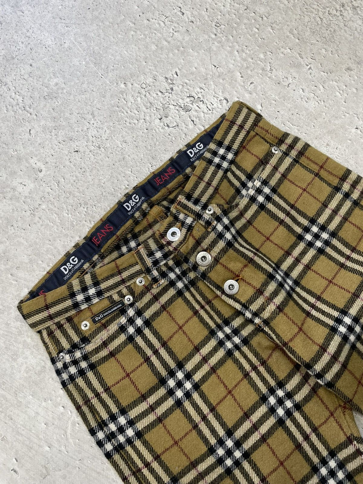Burberry Vintage dolce Gabbana X Burberry nova check slim pants Size US 33 - 3 Thumbnail