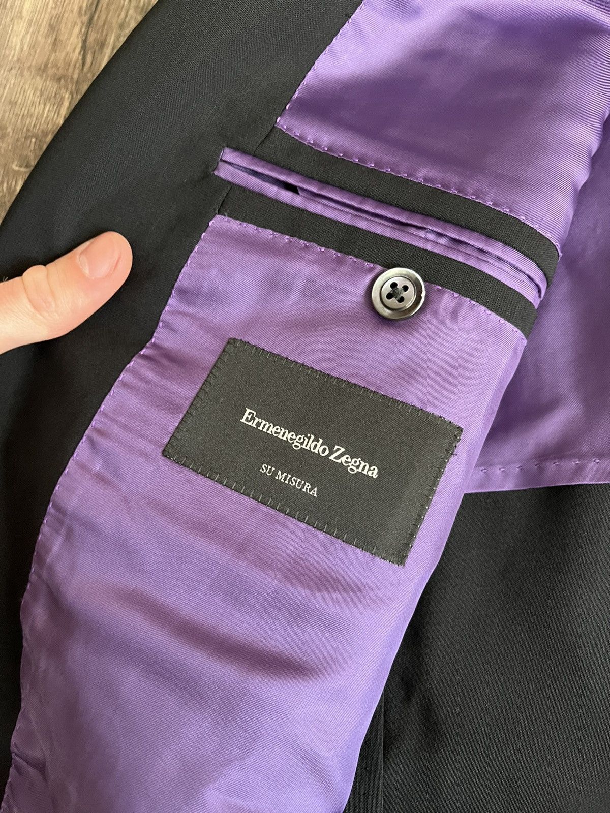 Ermenegildo Zegna × Z Zegna Ermenegildo Zegna Su Misura Wool Two Buttons Blazer Size 52R - 6 Thumbnail
