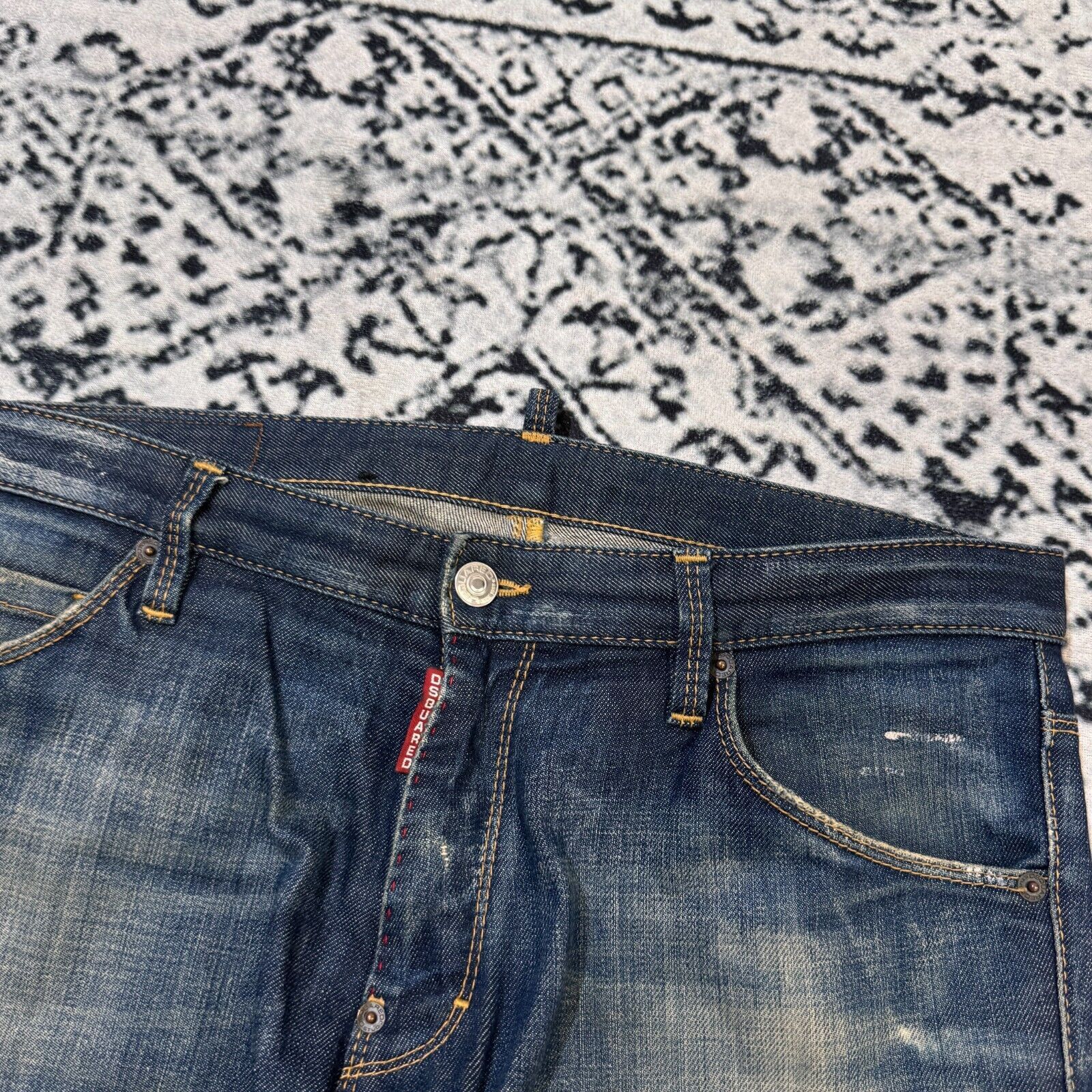 Dsquared2 × Vintage Dsquared2 Blue Cotton Denim Pants Size 48 IT Faded Ripped Size US 35 - 3 Thumbnail