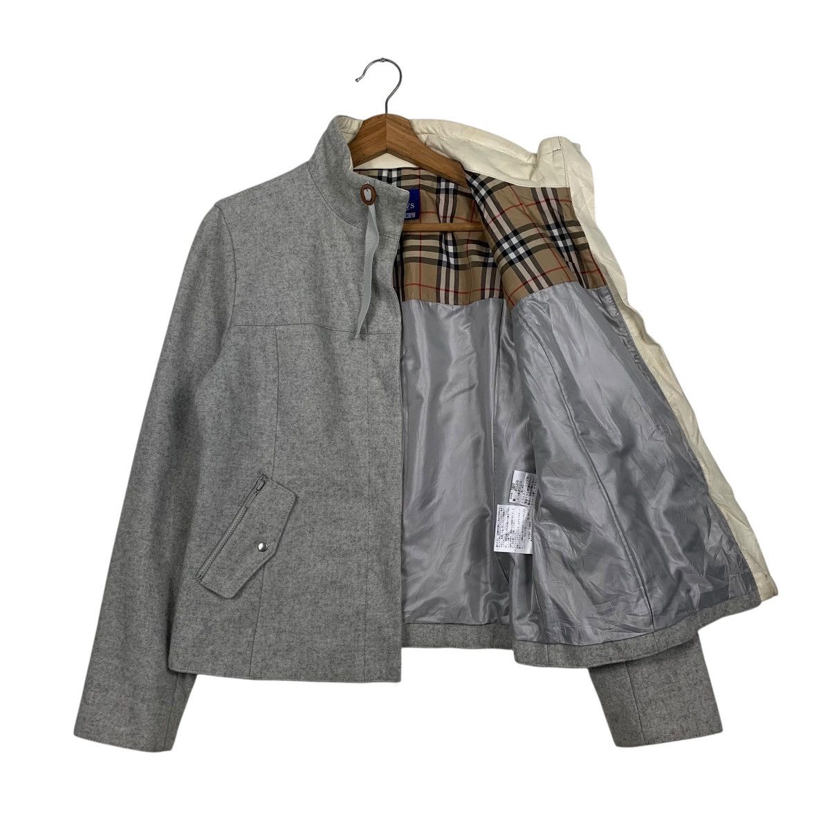 Burberry Burberry Blue Label Nova Check Wool Jacket Size XS / US 0-2 / IT 36-38 - 9 Thumbnail