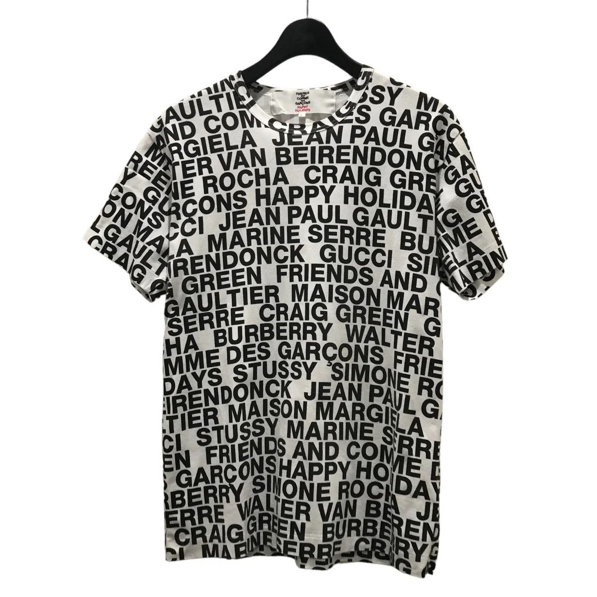 Comme des Garcons Happy Holidays Friends Allover Logo Tee Size US L / EU 52-54 / 3 - 2 Thumbnail