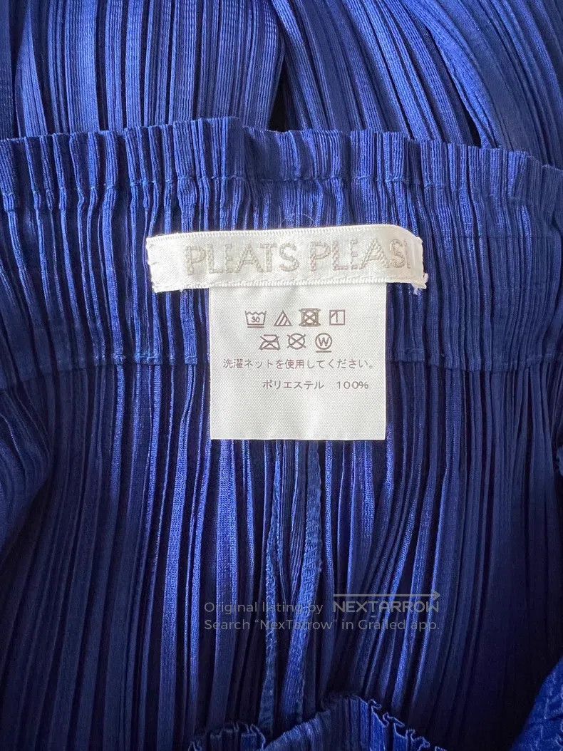 Issey Miyake Issey Miyake Blue Pleated Casual Trousers Size 25" / US 0 / IT 36 - 4 Thumbnail