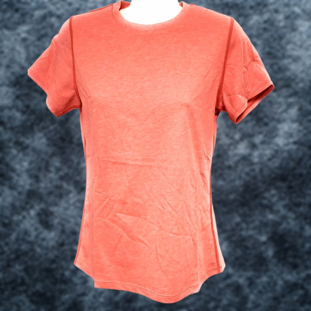 New Balance New Balance Relentless Crew Salmon Athletic Tee T-Shirt Womens S Orange Size S / US 4 / IT 40 - 1 Thumbnail