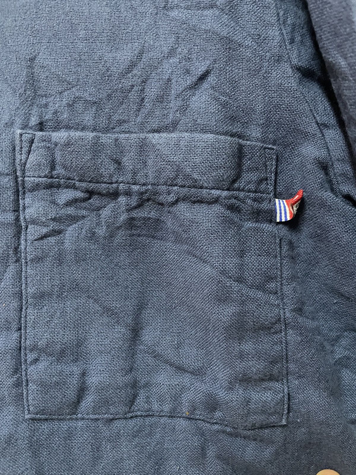 Japanese Brand Broome towel Japan Henley Collar Casual Blue Indigo slim fit Size US L / EU 52-54 / 3 - 5 Thumbnail